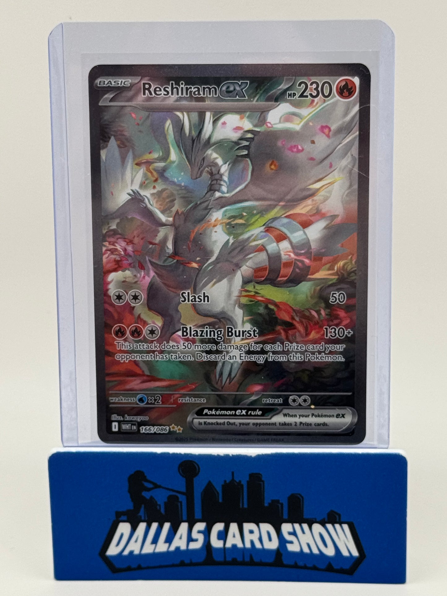 2025 Pokemon - Reshiram ex (SIR) - 166/086 White Flare