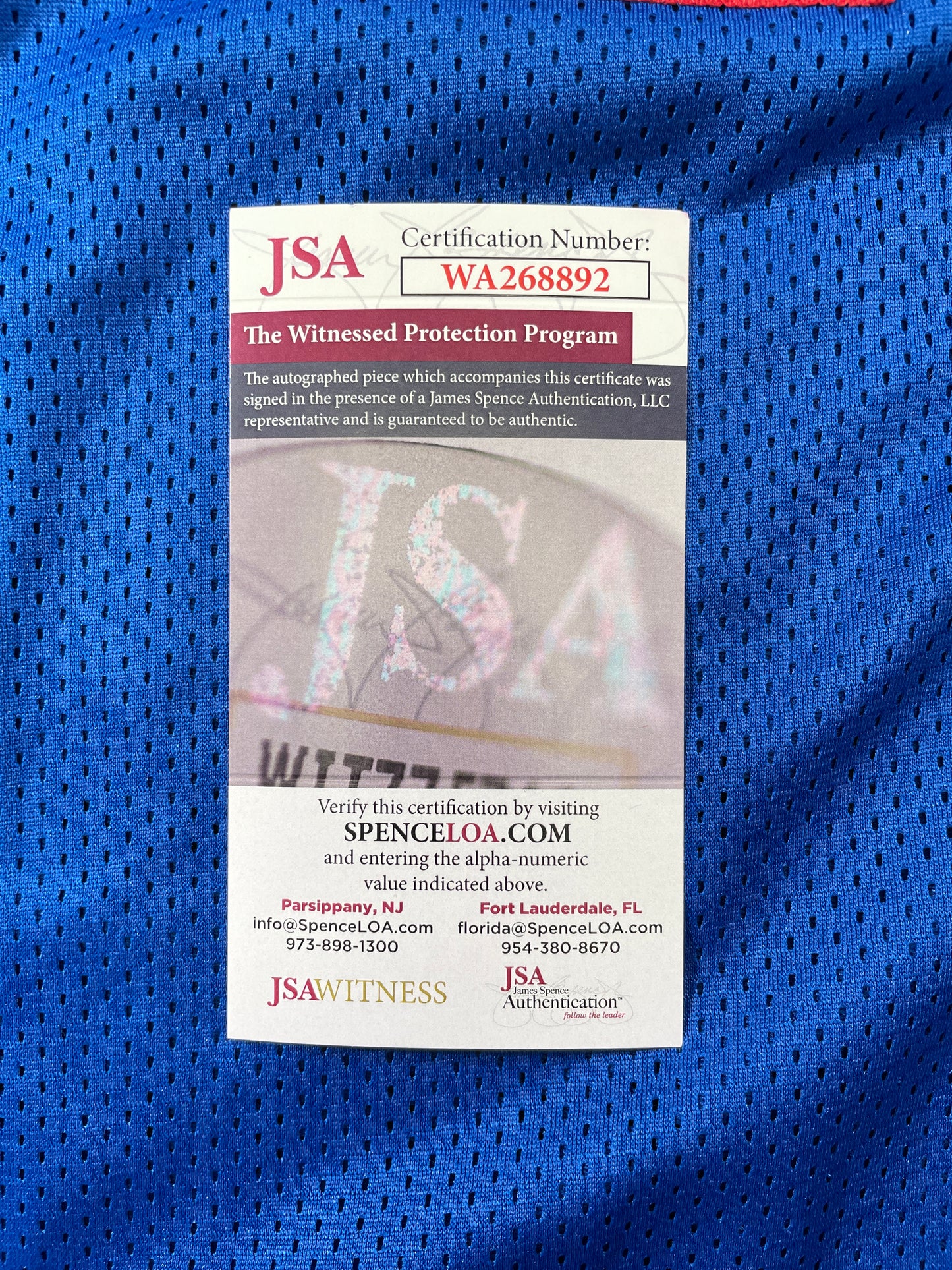 SPUD WEBB SACRAMENTO KINGS SIGNED JERSEY NC STATE WOLFPACK XL JSA COA