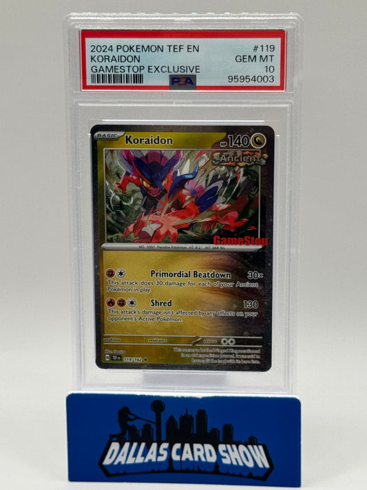 2024 Pokemon - Koraidon (Gamestop Exclusive) - 119/162 PSA 10