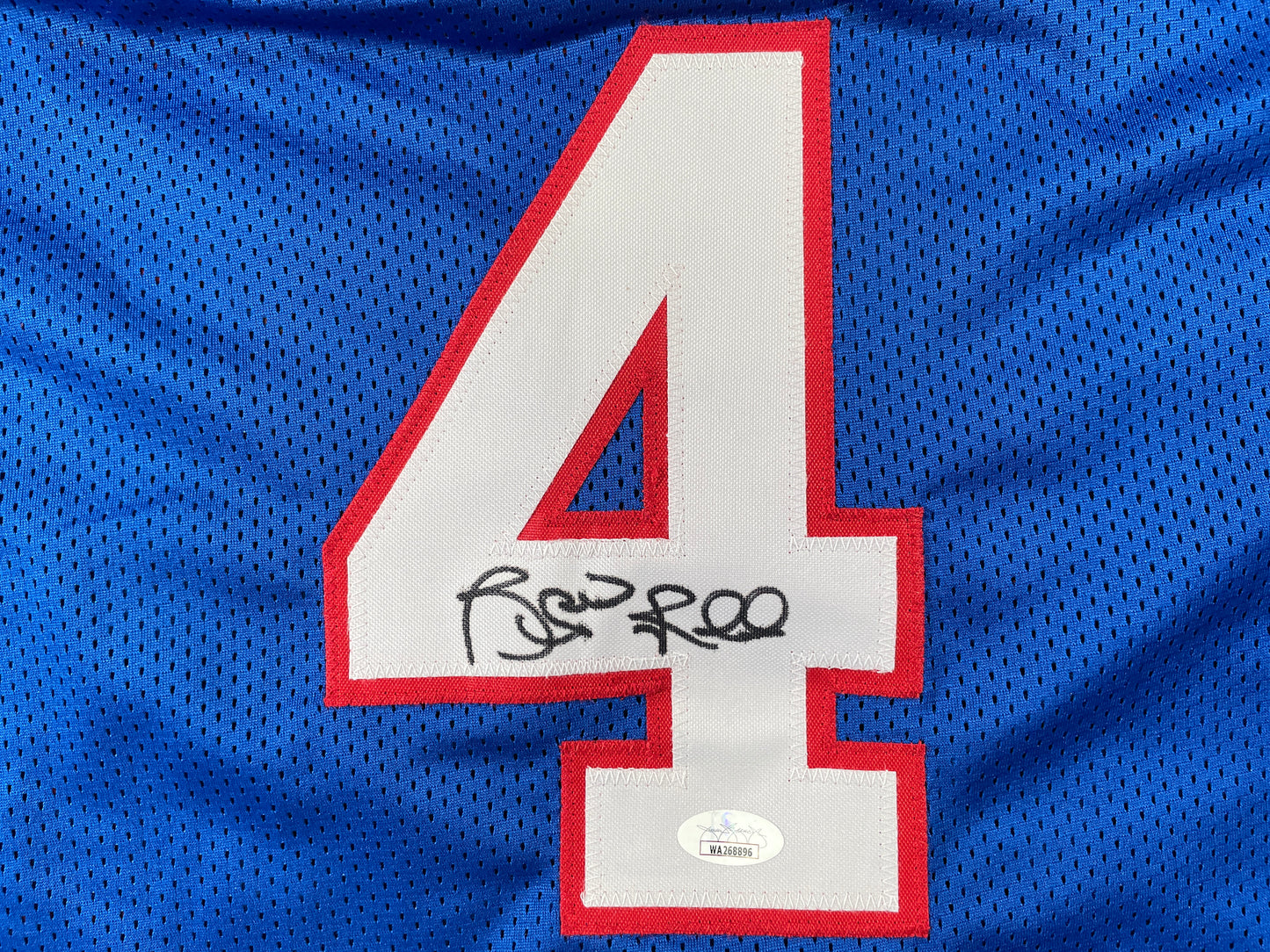 SPUD WEBB SACRAMENTO KINGS SIGNED JERSEY NC STATE WOLFPACK XL JSA COA