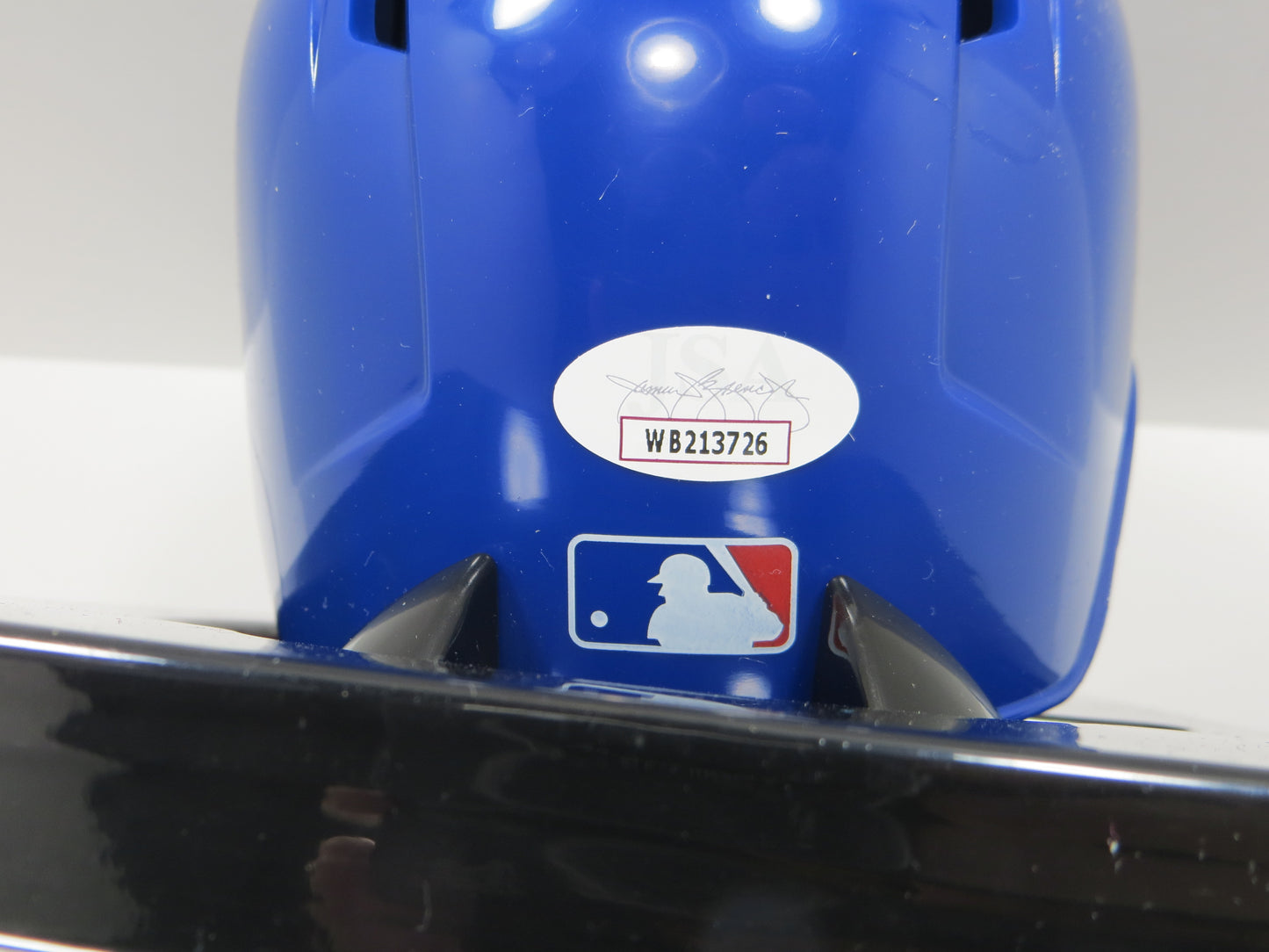 EVAN CARTER TEXAS RANGERS SIGNED Rawlings Mini Batting Helmet JSA COA