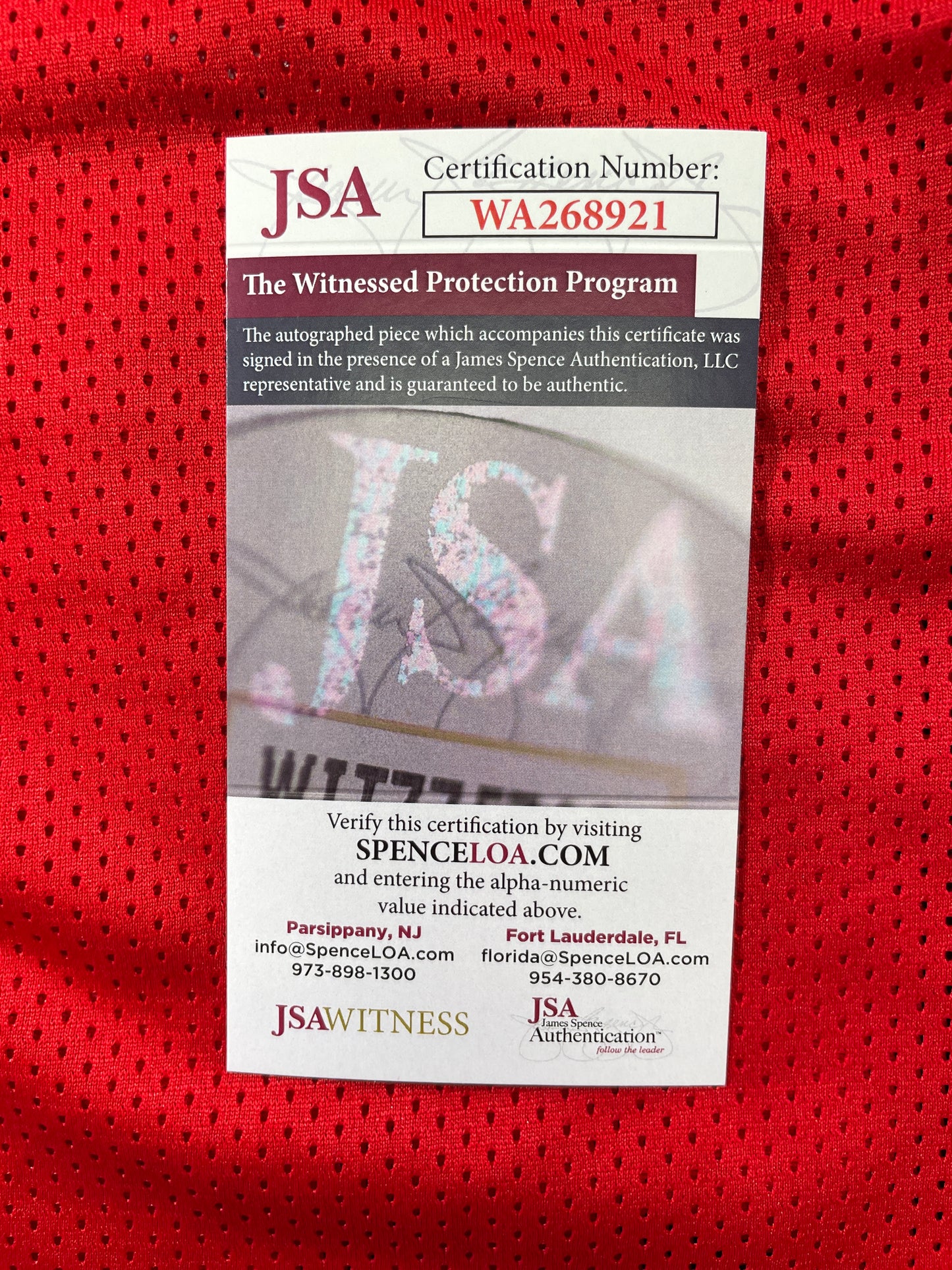 SPUD WEBB ATLANTA HAWKS SIGNED JERSEY w/Slam Dunk Champ 86 XL JSA COA