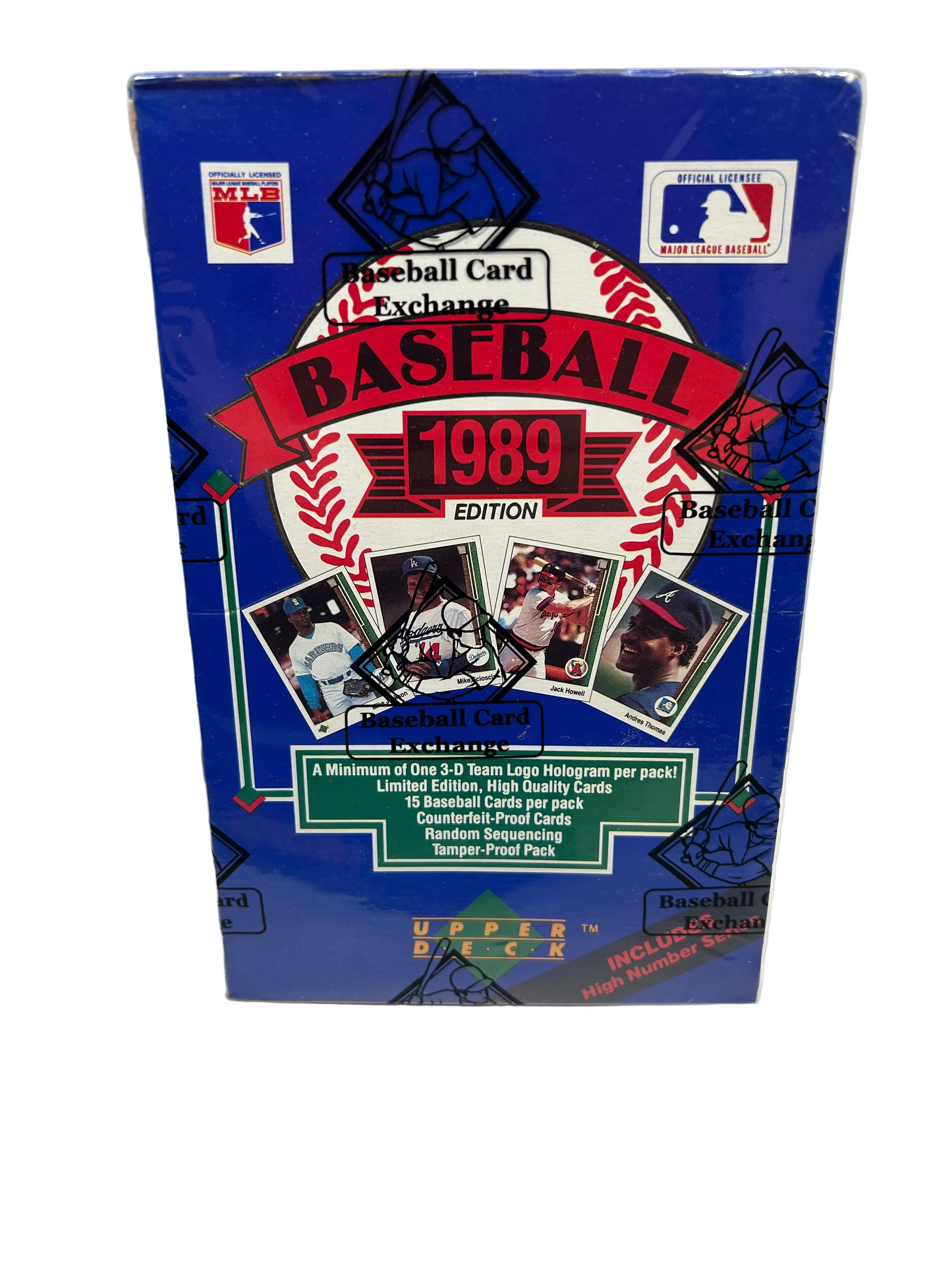 1989 UPPER DECK BASEBALL HIGH SERIES BOX BBCE SEALED FASC KEN GRIFFEY JR RC