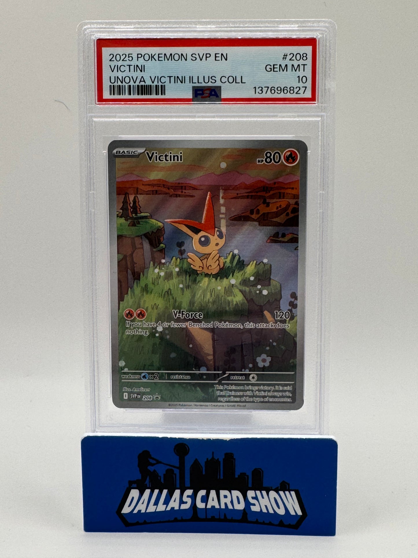 2025 Pokemon - Victini (Illustration Rare) - SVP208 PSA 10