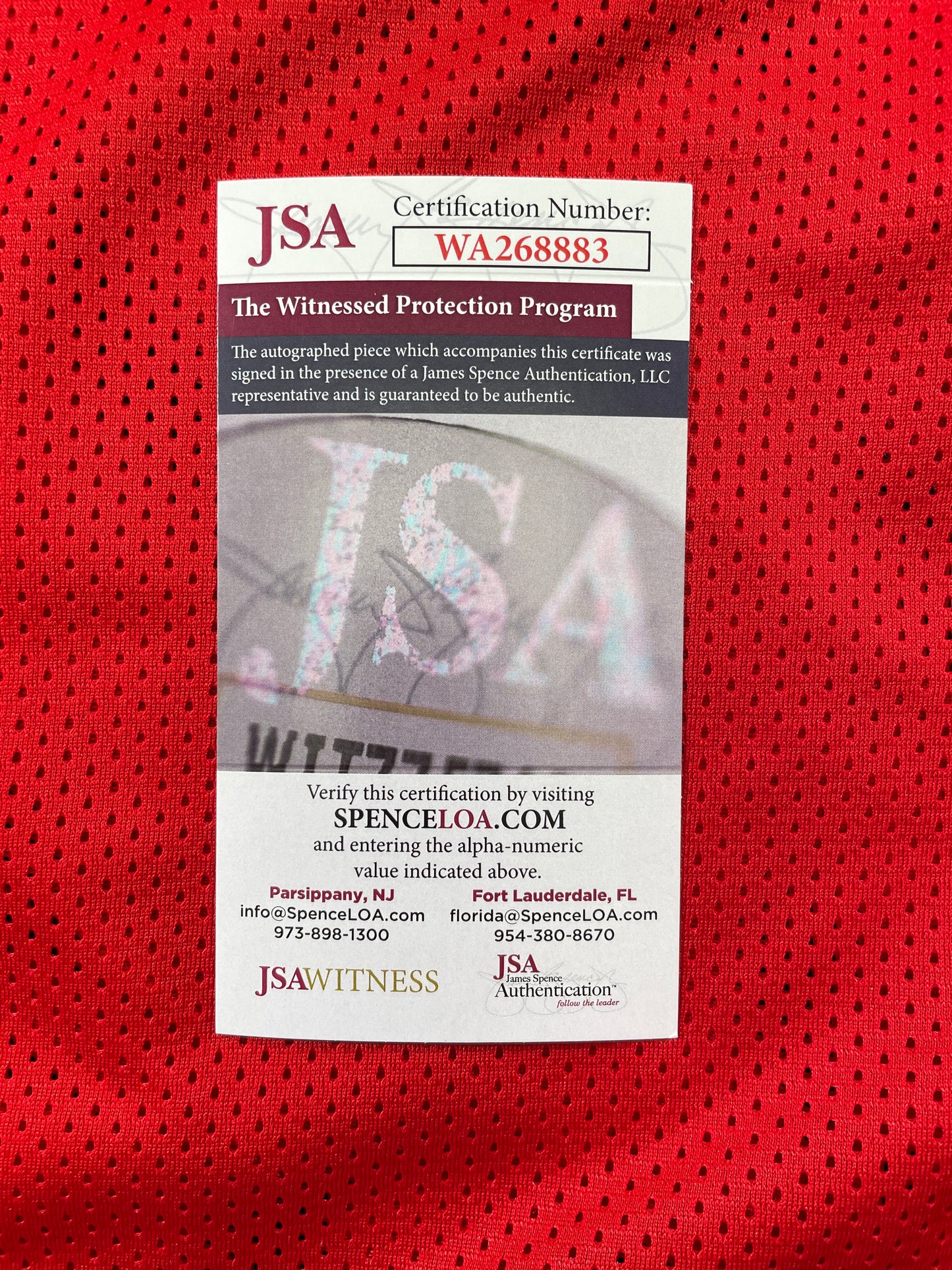 SPUD WEBB ATLANTA HAWKS SIGNED JERSEY w/Slam Dunk Champ 86 XL JSA COA