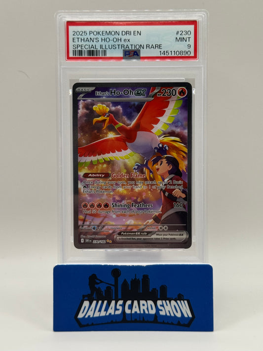 2025 Pokemon - Ethan's Ho-oh ex (SIR) - 230/182 DR PSA 9