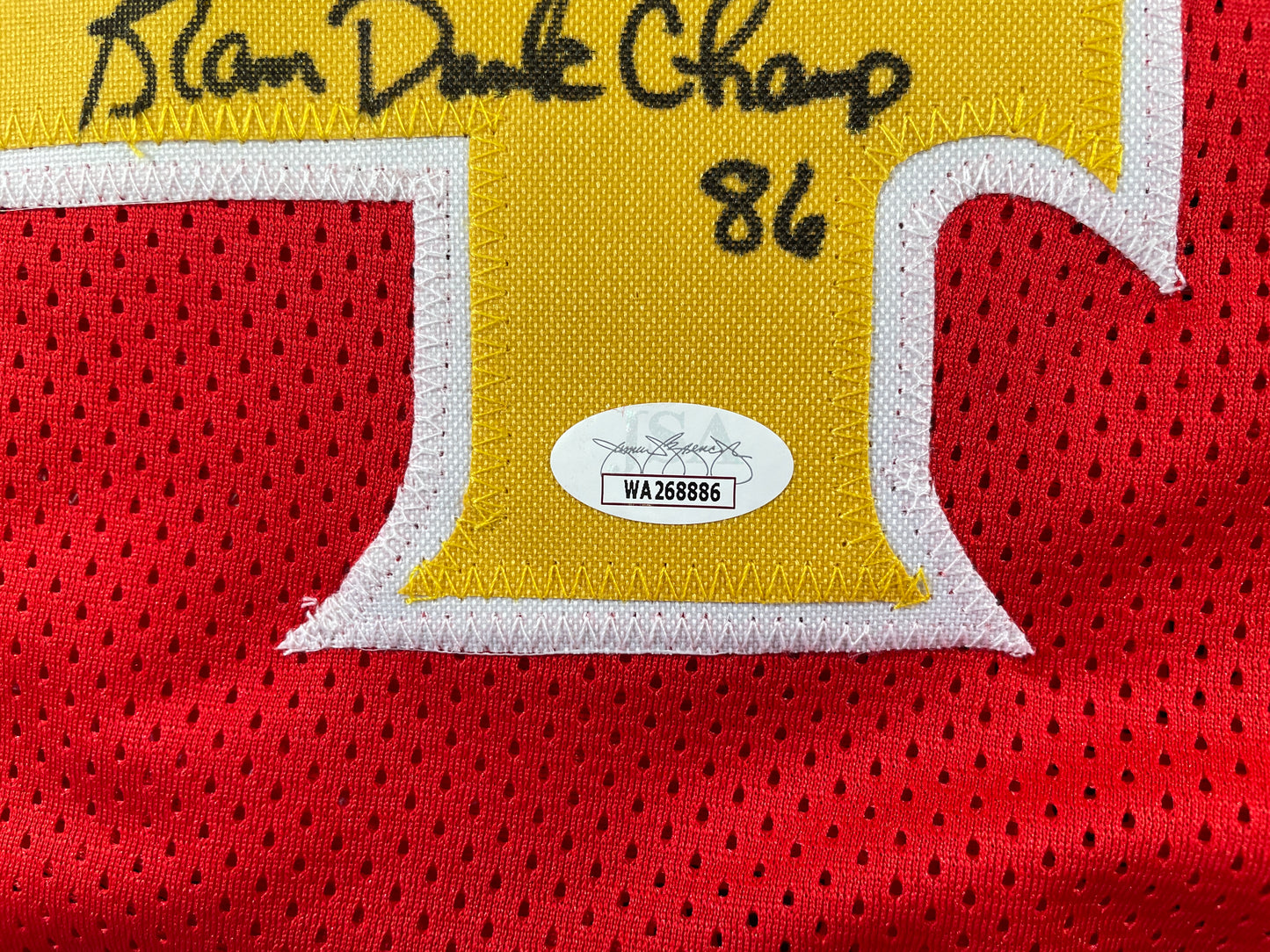 SPUD WEBB ATLANTA HAWKS SIGNED JERSEY w/Slam Dunk Champ 86 XL JSA COA