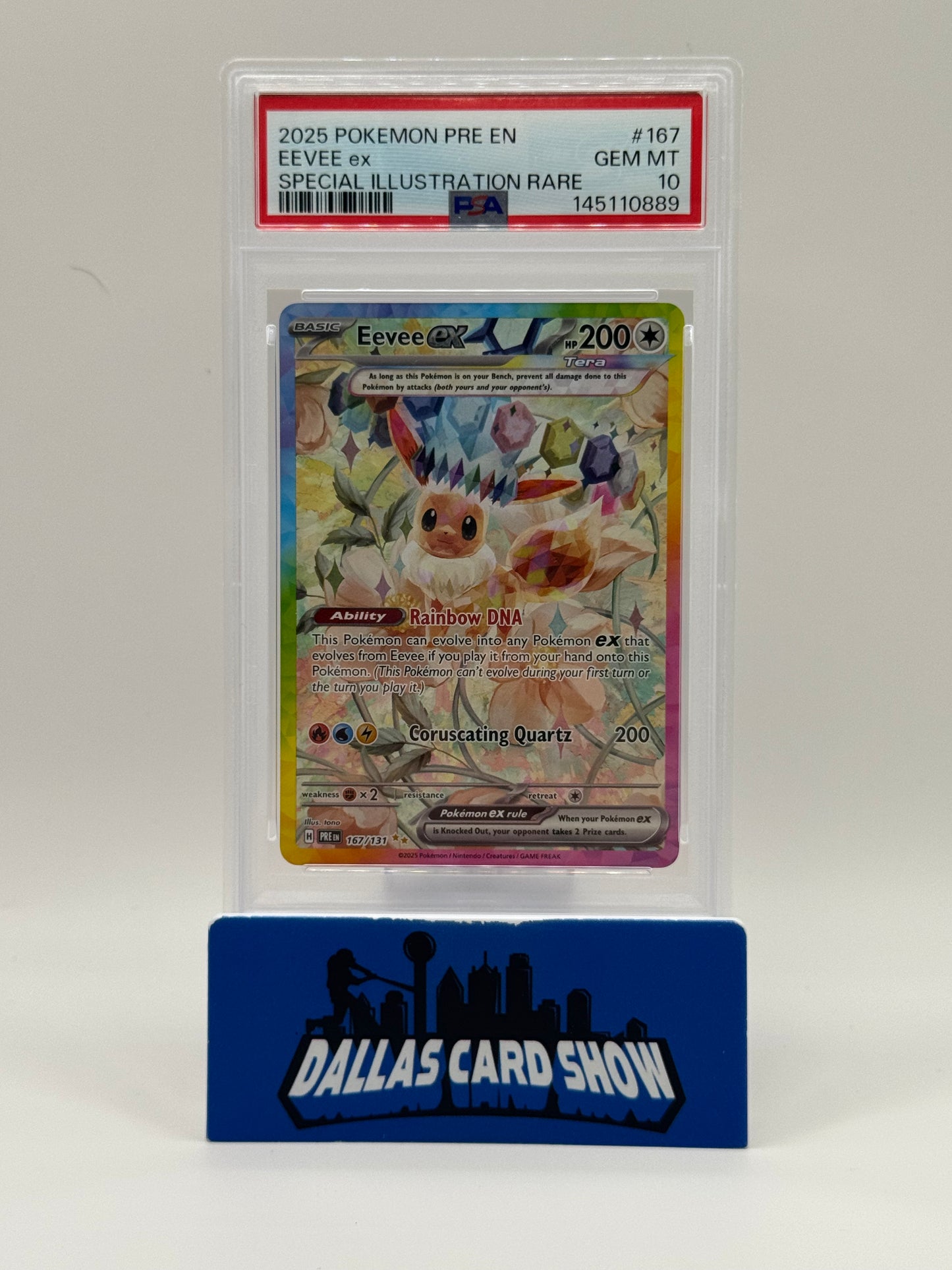 2025 Pokemon - Eevee ex (SIR) - 167/131 PE PSA 10