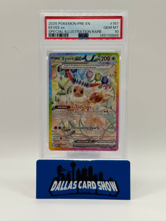 2025 Pokemon - Eevee ex (SIR) - 167/131 PE PSA 10