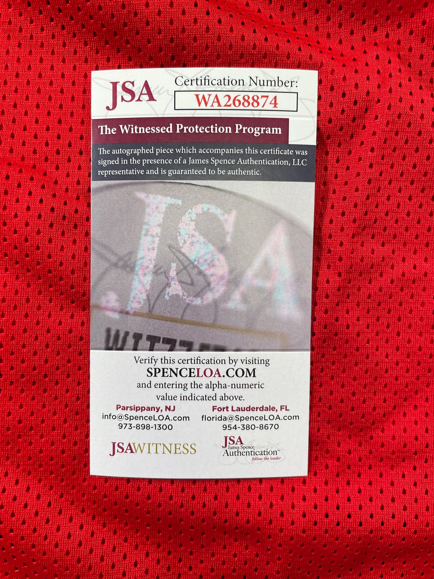 SPUD WEBB ATLANTA HAWKS SIGNED JERSEY w/Slam Dunk Champ 86 XL JSA COA