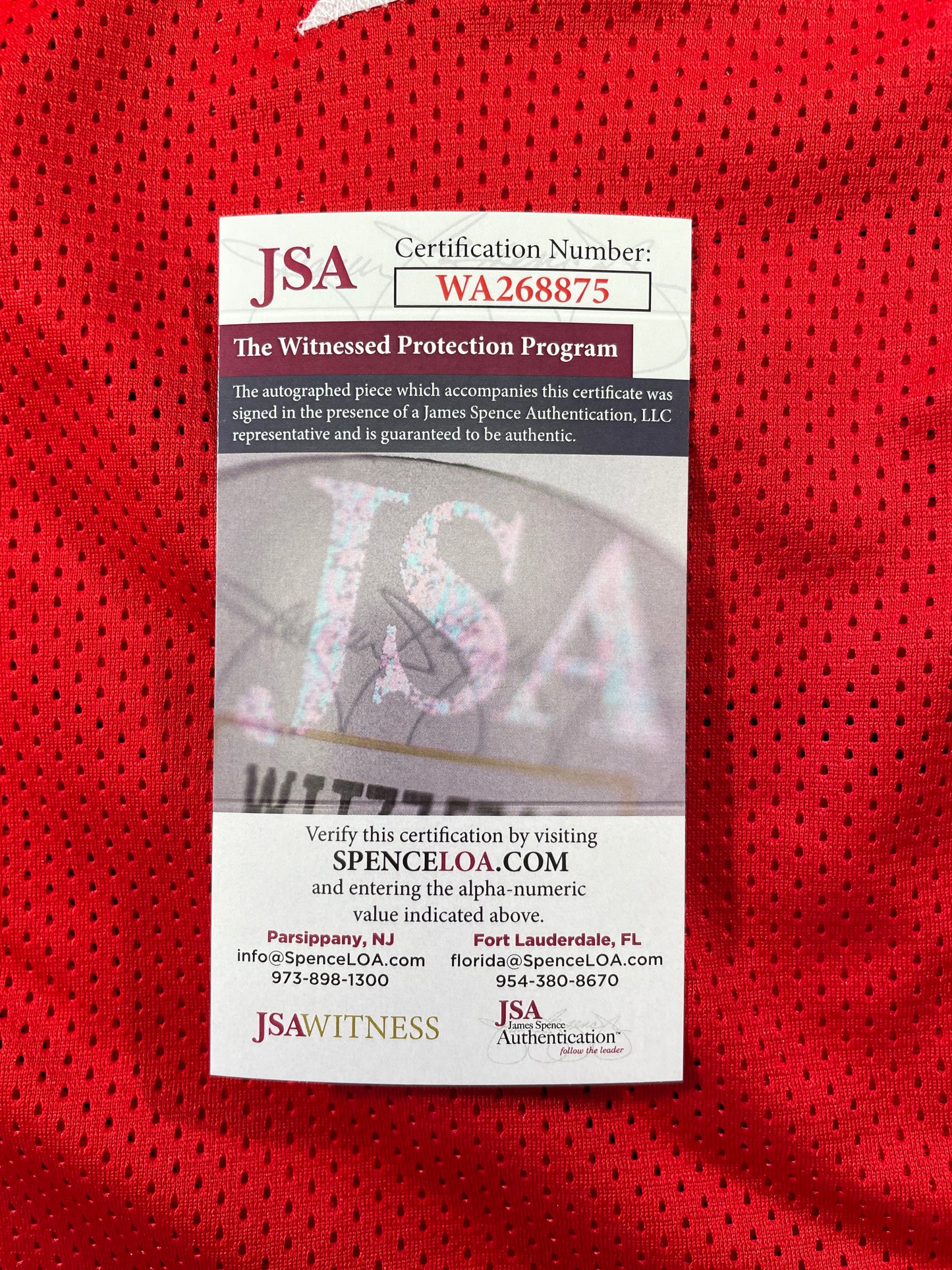 SPUD WEBB ATLANTA HAWKS SIGNED JERSEY w/Slam Dunk Champ 86 XL JSA COA