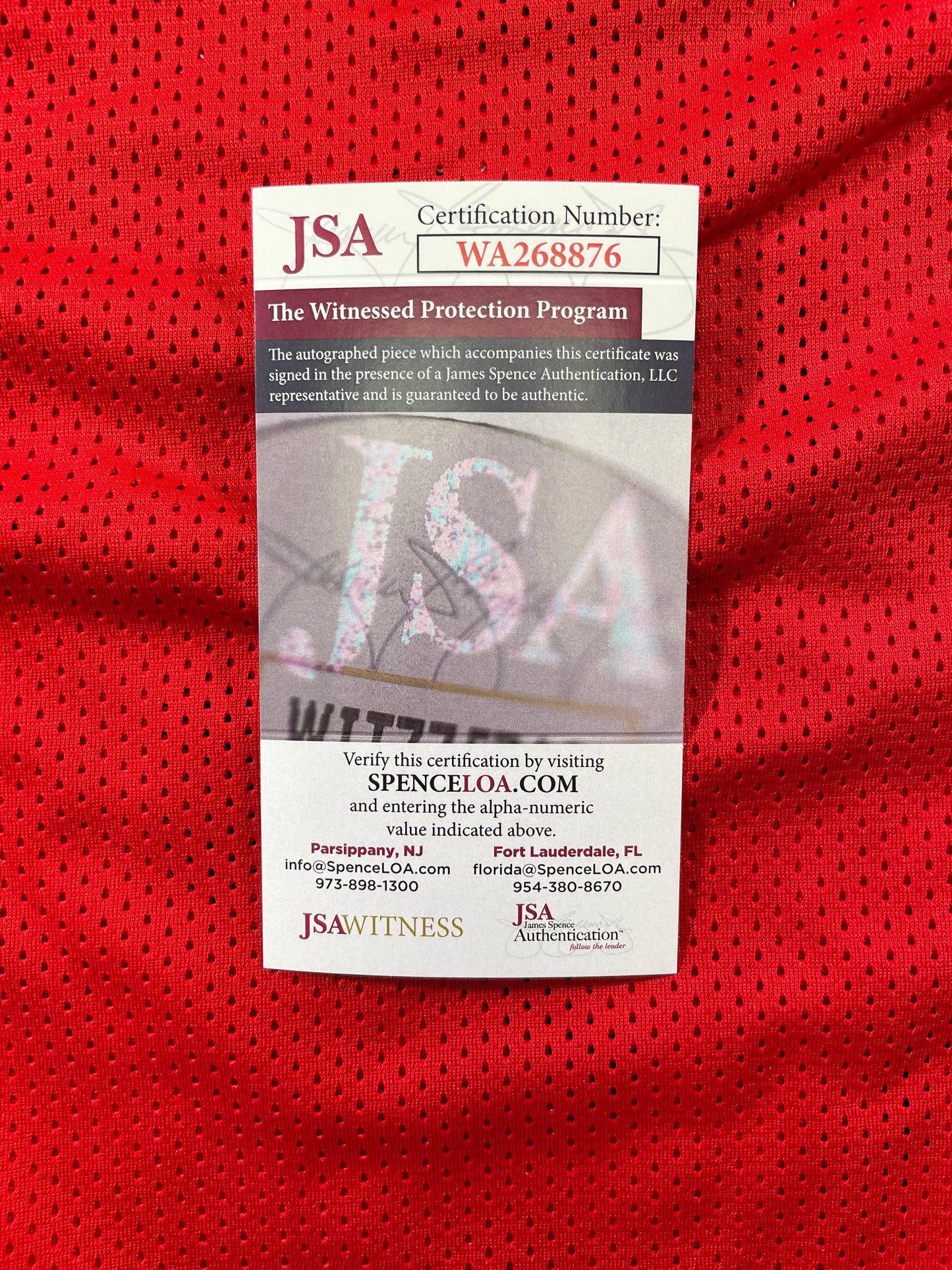 SPUD WEBB ATLANTA HAWKS SIGNED JERSEY w/Slam Dunk Champ 86 XL JSA COA