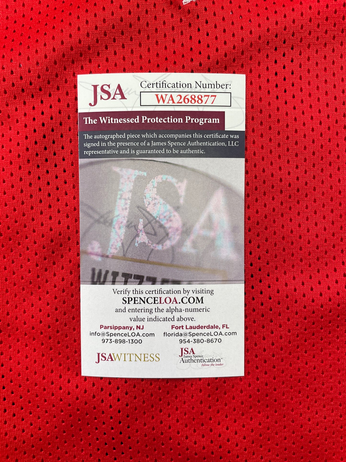 SPUD WEBB ATLANTA HAWKS SIGNED JERSEY w/Slam Dunk Champ 86 XL JSA COA