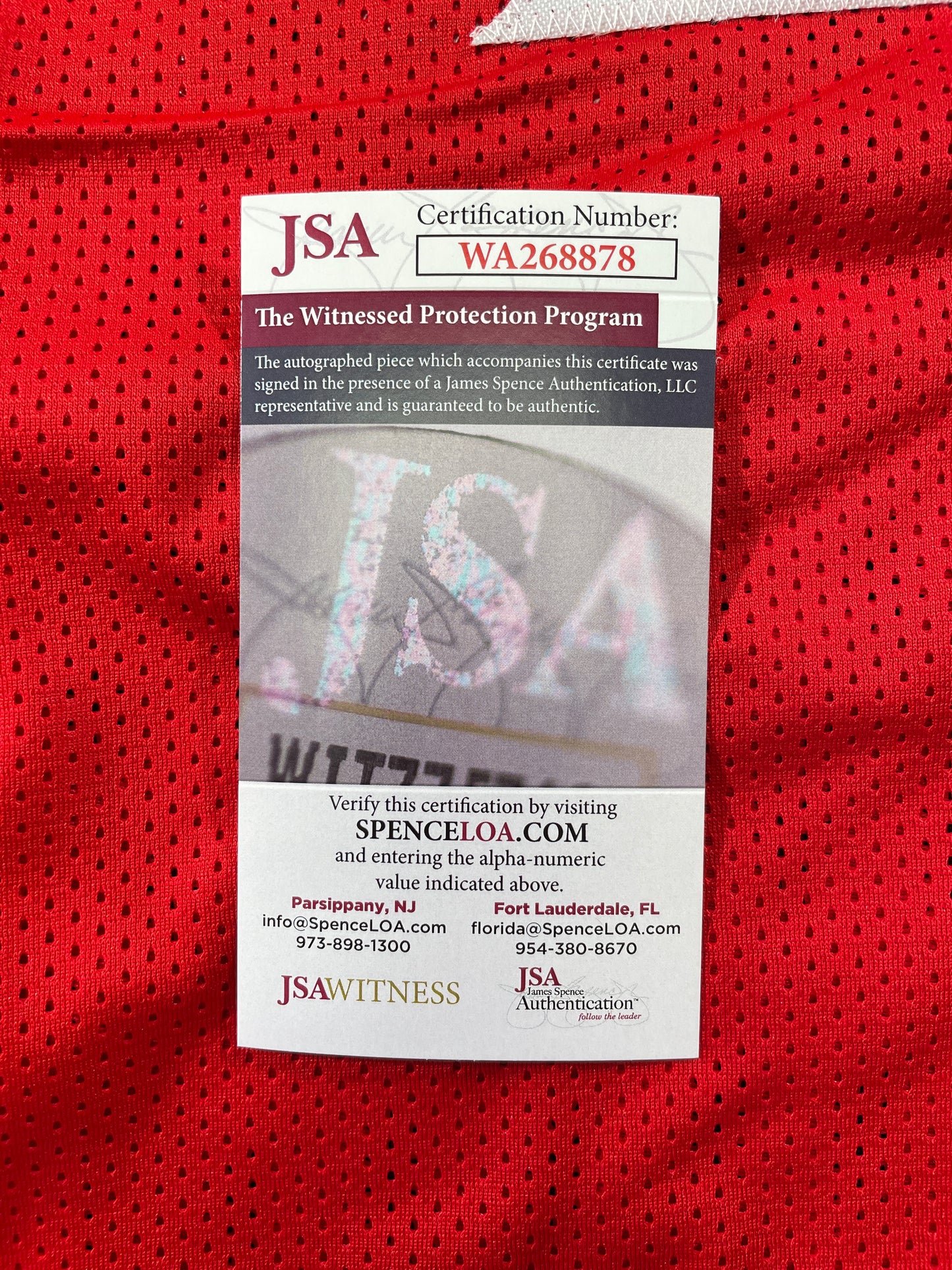 SPUD WEBB ATLANTA HAWKS SIGNED JERSEY w/Slam Dunk Champ 86 XL JSA COA