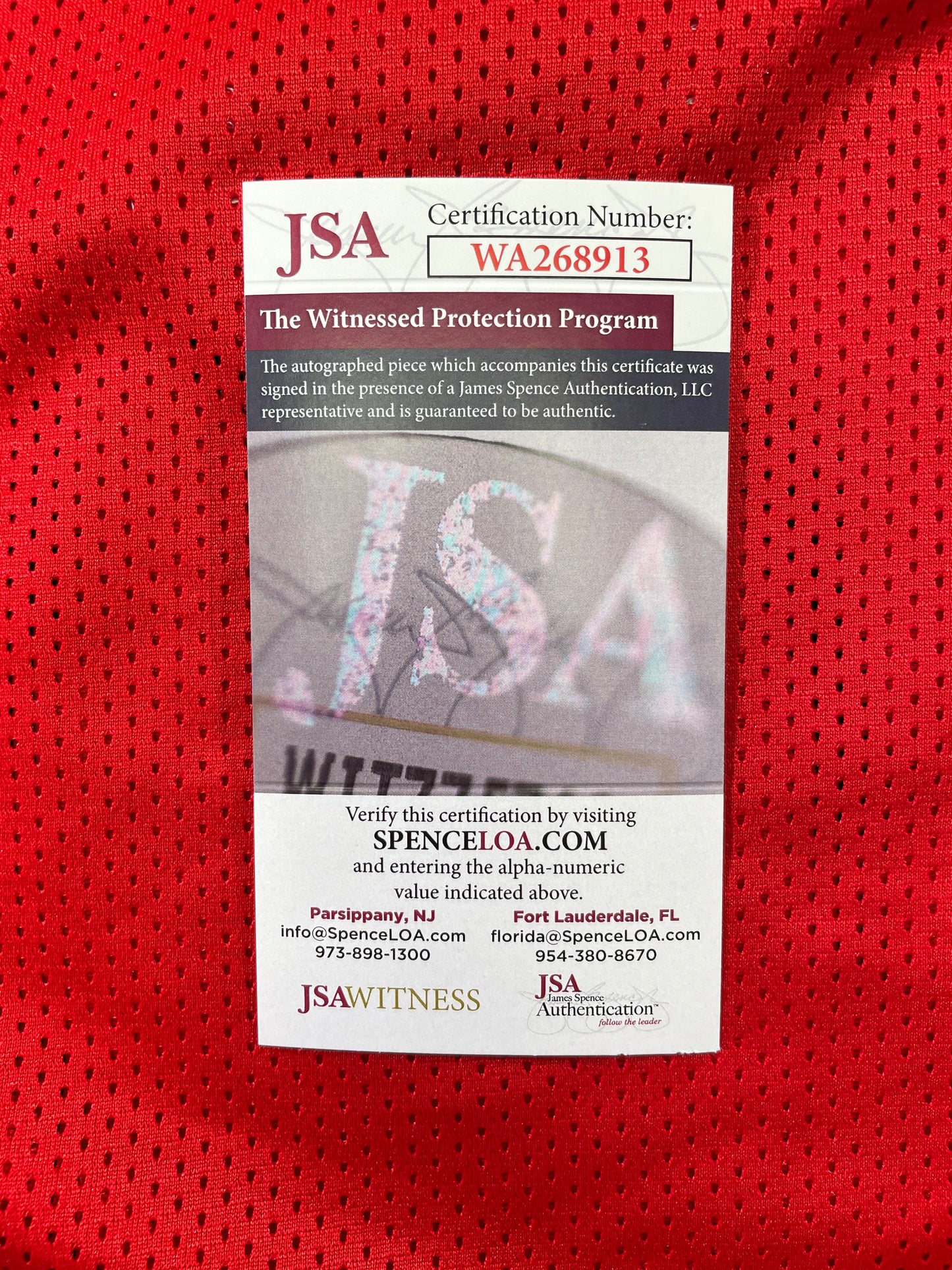 SPUD WEBB ATLANTA HAWKS SIGNED JERSEY w/Slam Dunk Champ 86 XL JSA COA