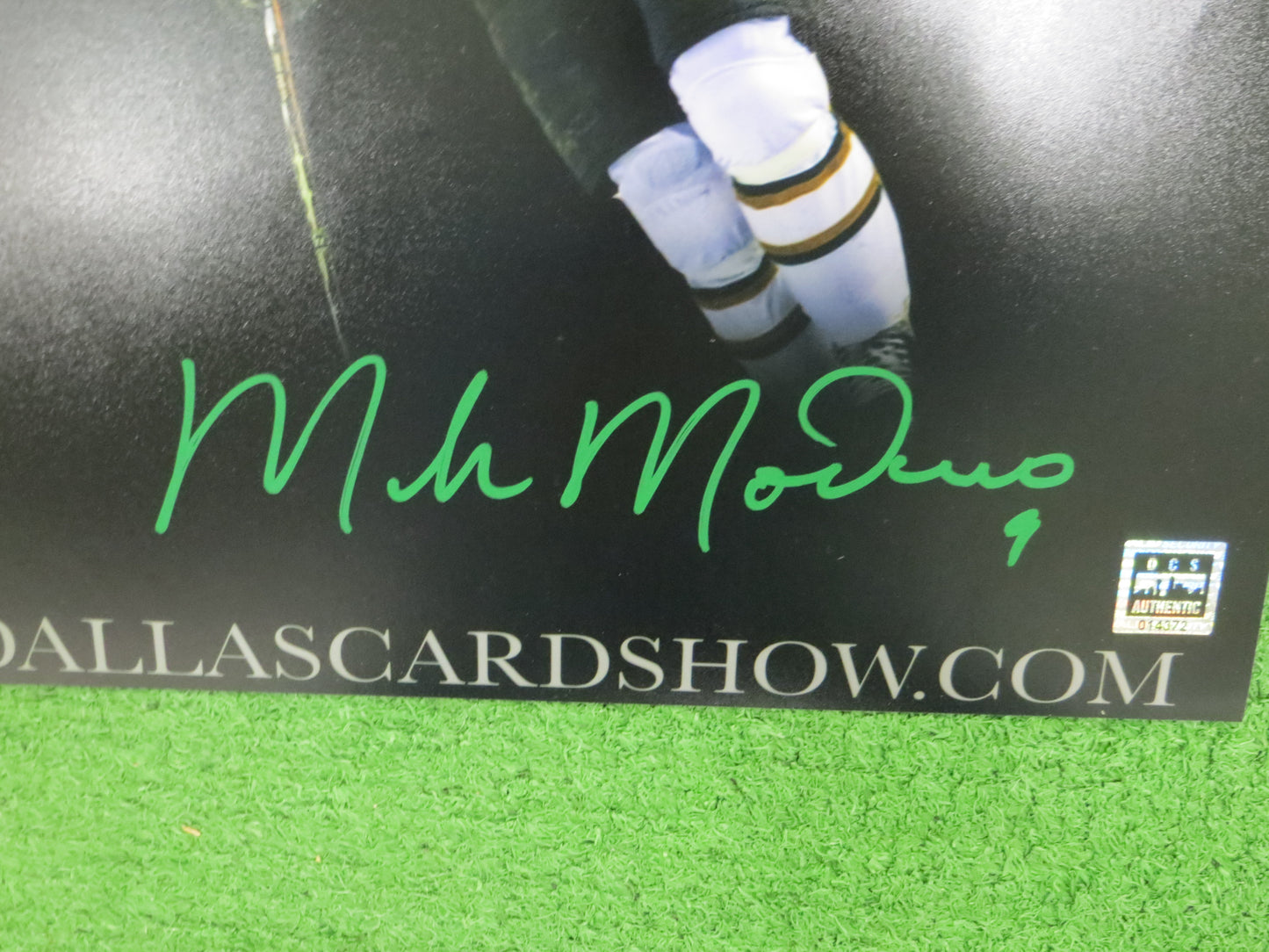 MIKE MODANO DALLAS STARS SIGNED 11x14 Photo Dallas Card Show Hologram
