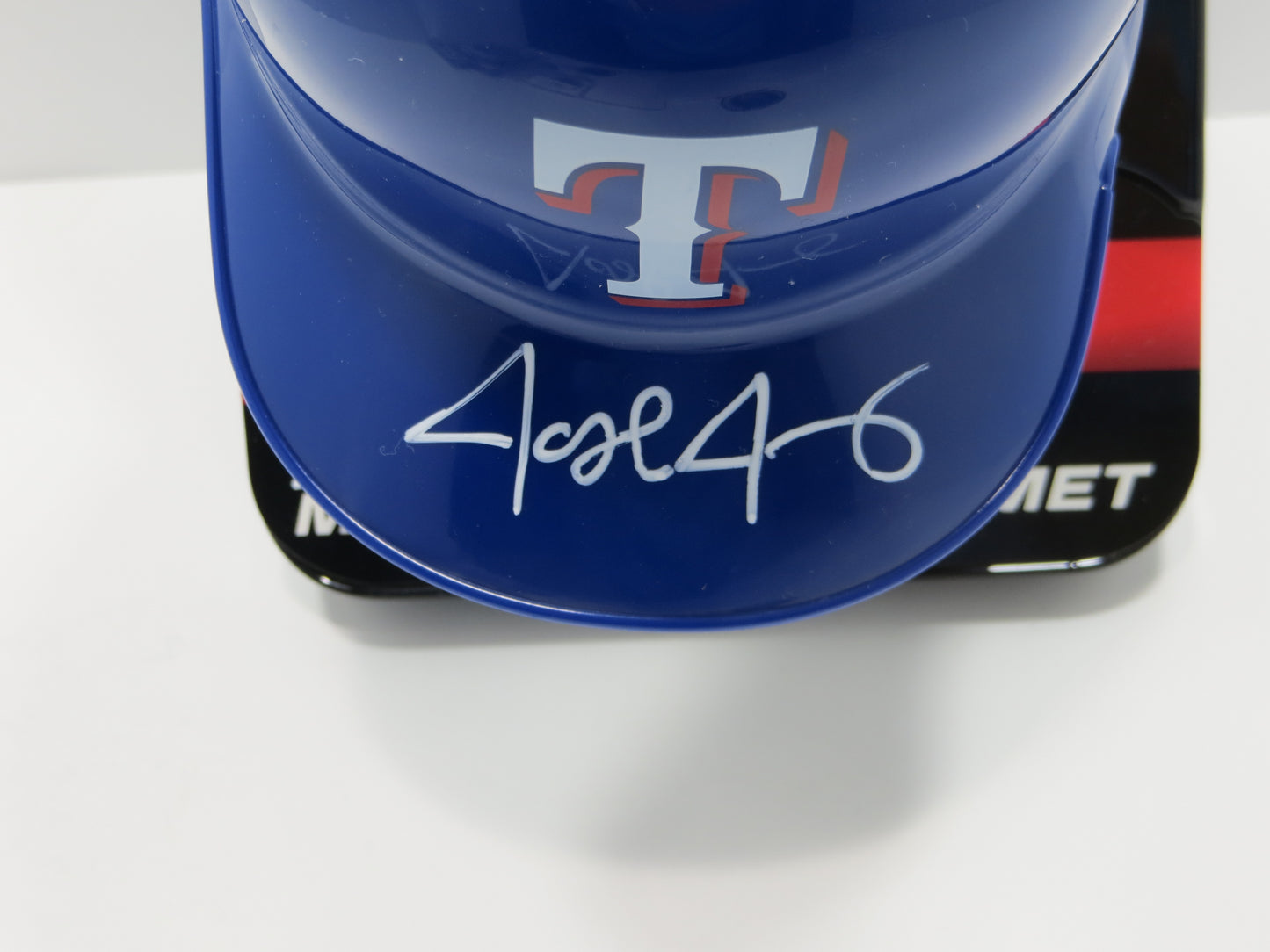 JOSH JUNG TEXAS RANGERS SIGNED Rawlings Mini Helmet BAS COA