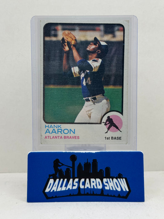 1973 Topps Baseball Hank Aaron #100