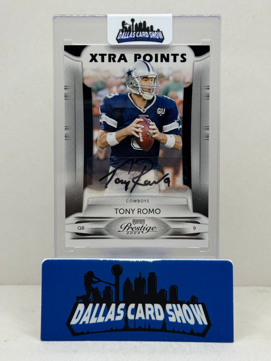 2009 Playoff Prestige Football Tony Romo Xtra Points Auto /25 Cowboys
