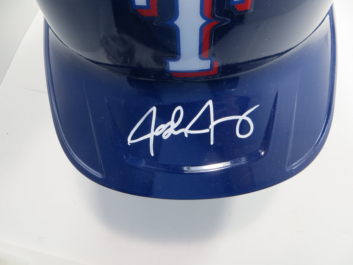 JOSH JUNG TEXAS RANGERS SIGNED Rawlings FULL SIZE HELMET BAS
