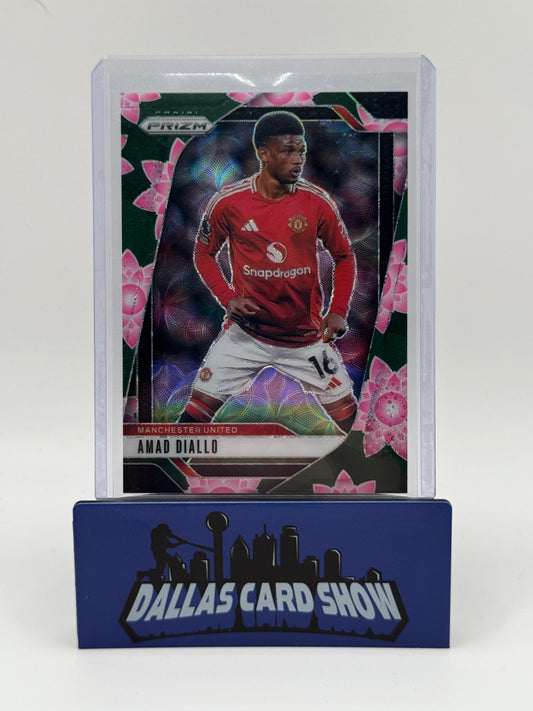 2024-25 Prizm Premier League Soccer Amad Diallo Lotus Flower /18 SSP RARE PARALLEL