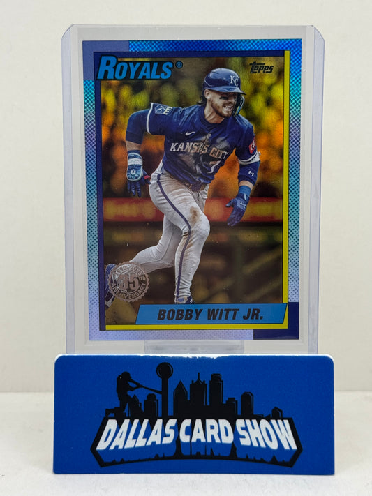 2025 Topps Update Bobby Witt Jr. #U90-31 1990 Gold Foil /50 SSP Royals