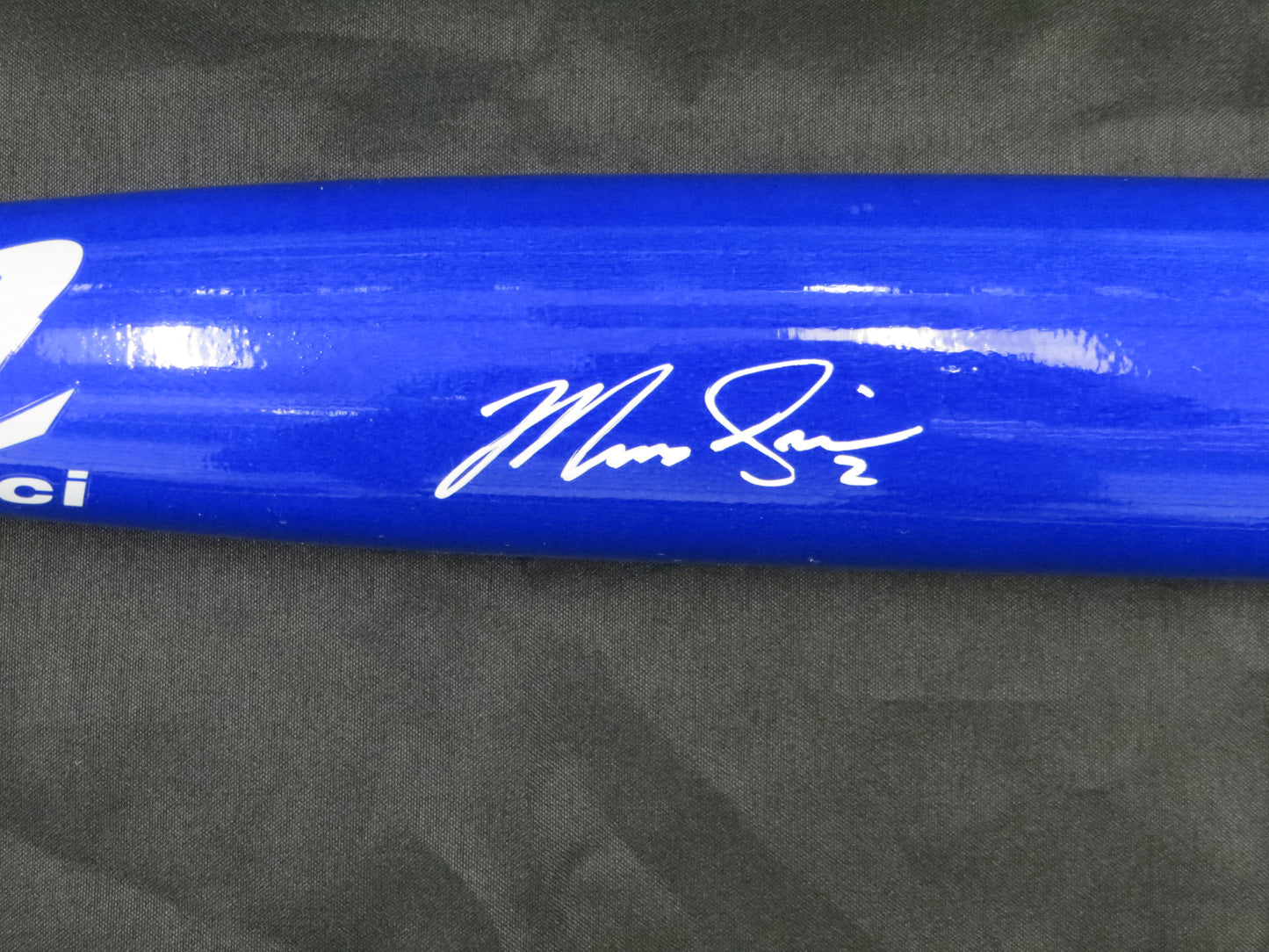 MARCUS SEMIEN TEXAS RANGERS SIGNED Marucci PLAYER GAME Bat JSA COA