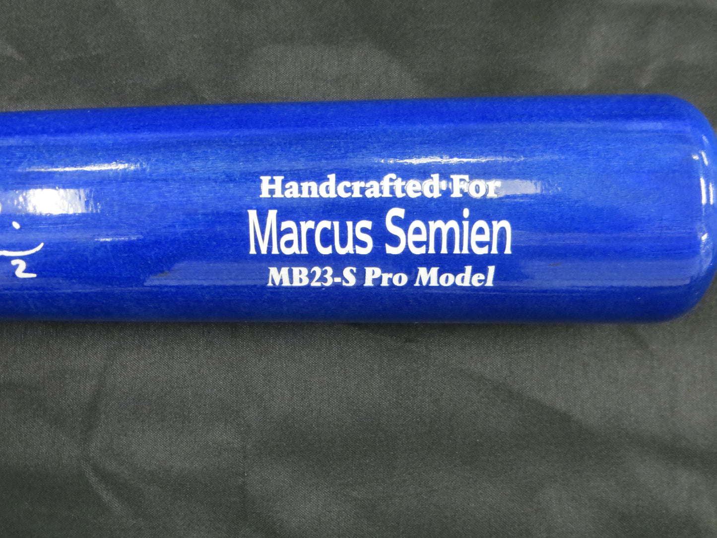 MARCUS SEMIEN TEXAS RANGERS SIGNED PLAYER GAME MODEL Marucci BAT BAS COA