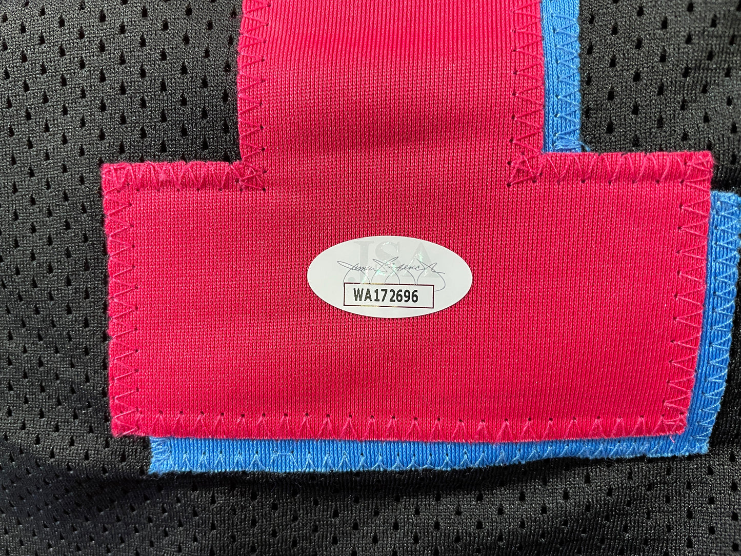 RICKY WILLIAMS VICE MIAMI DOLPHINS SIGNED JERSEY w/"Puff,Puff,Run" JSA