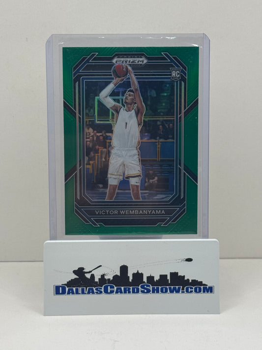 2023-24 Panini Prizm Draft Picks Green Prizm #2 Victor Wembanyama