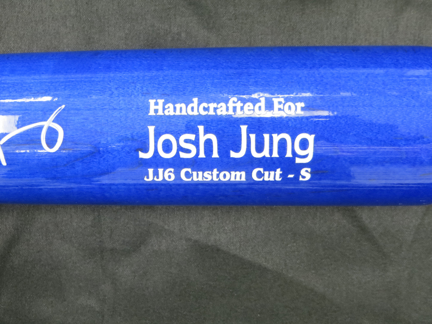 JOSH JUNG TEXAS RANGERS SIGNED Marucci PLAYER GAME MODEL Bat BAS