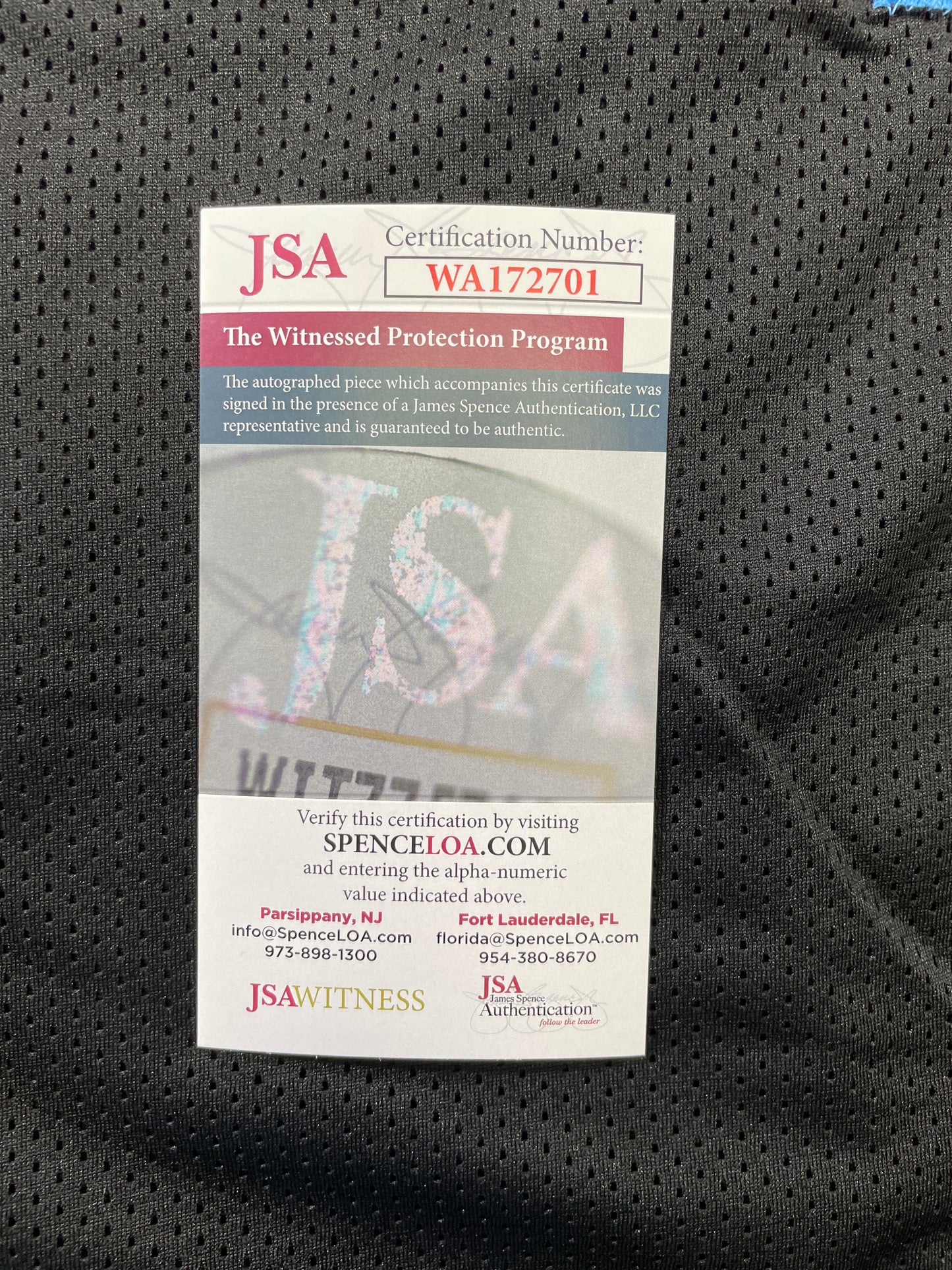 RICKY WILLIAMS VICE MIAMI DOLPHINS SIGNED JERSEY w/"Smoke Weed Everyday" JSA