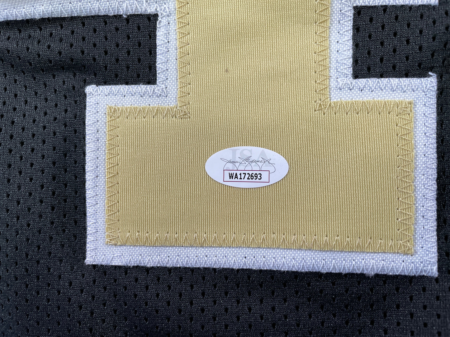 RICKY WILLIAMS NEW ORLEANS SAINTS SIGNED JERSEY w/"Puff,Puff,Run" JSA