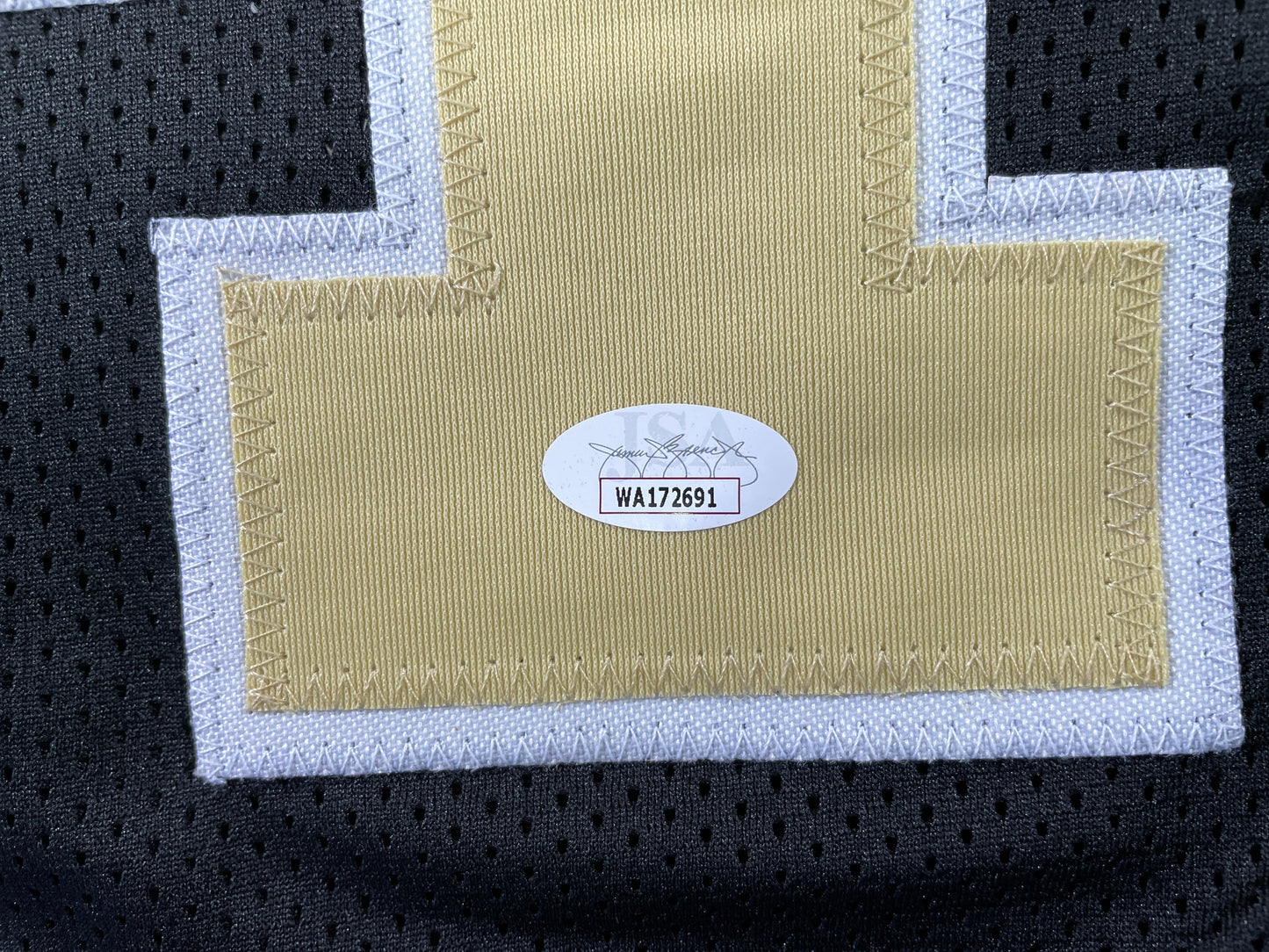 RICKY WILLIAMS NEW ORLEANS SAINTS SIGNED JERSEY w/"Puff,Puff,Run" JSA