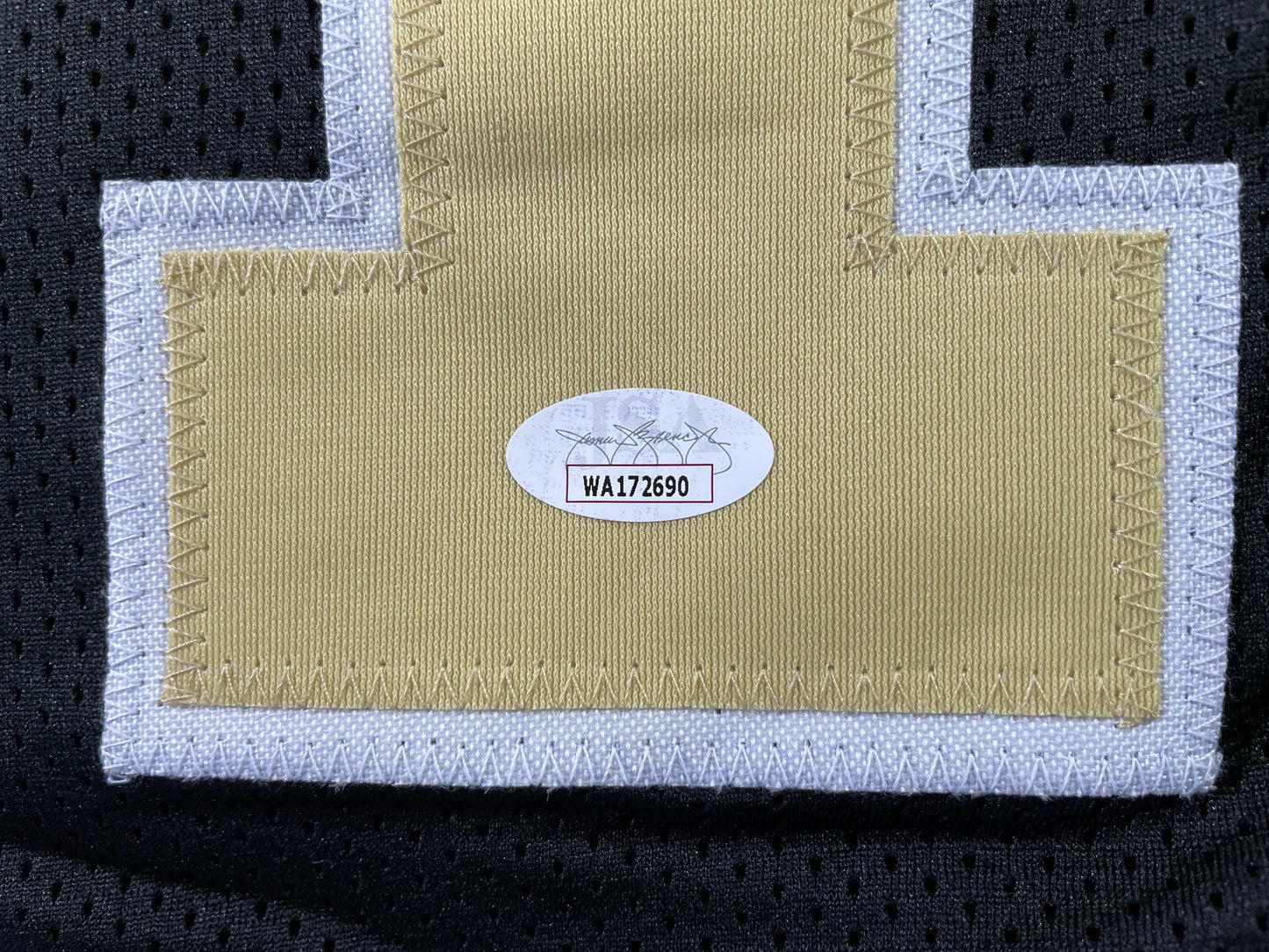 RICKY WILLIAMS NEW ORLEANS SAINTS SIGNED JERSEY w/"Puff,Puff,Run" JSA