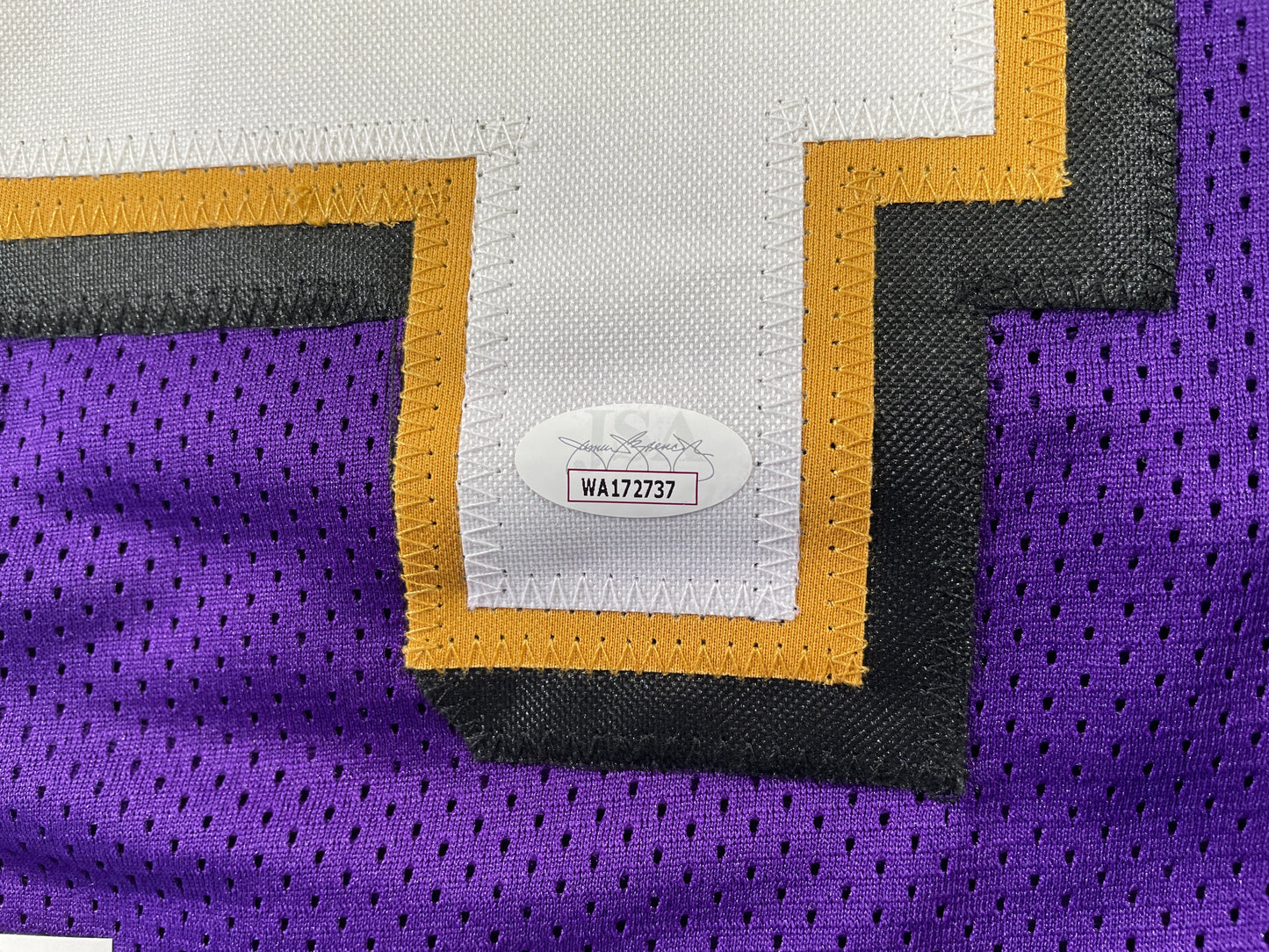 RICKY WILLIAMS BALTIMORE RAVENS SIGNED JERSEY TEXAS LONGHORNS JSA