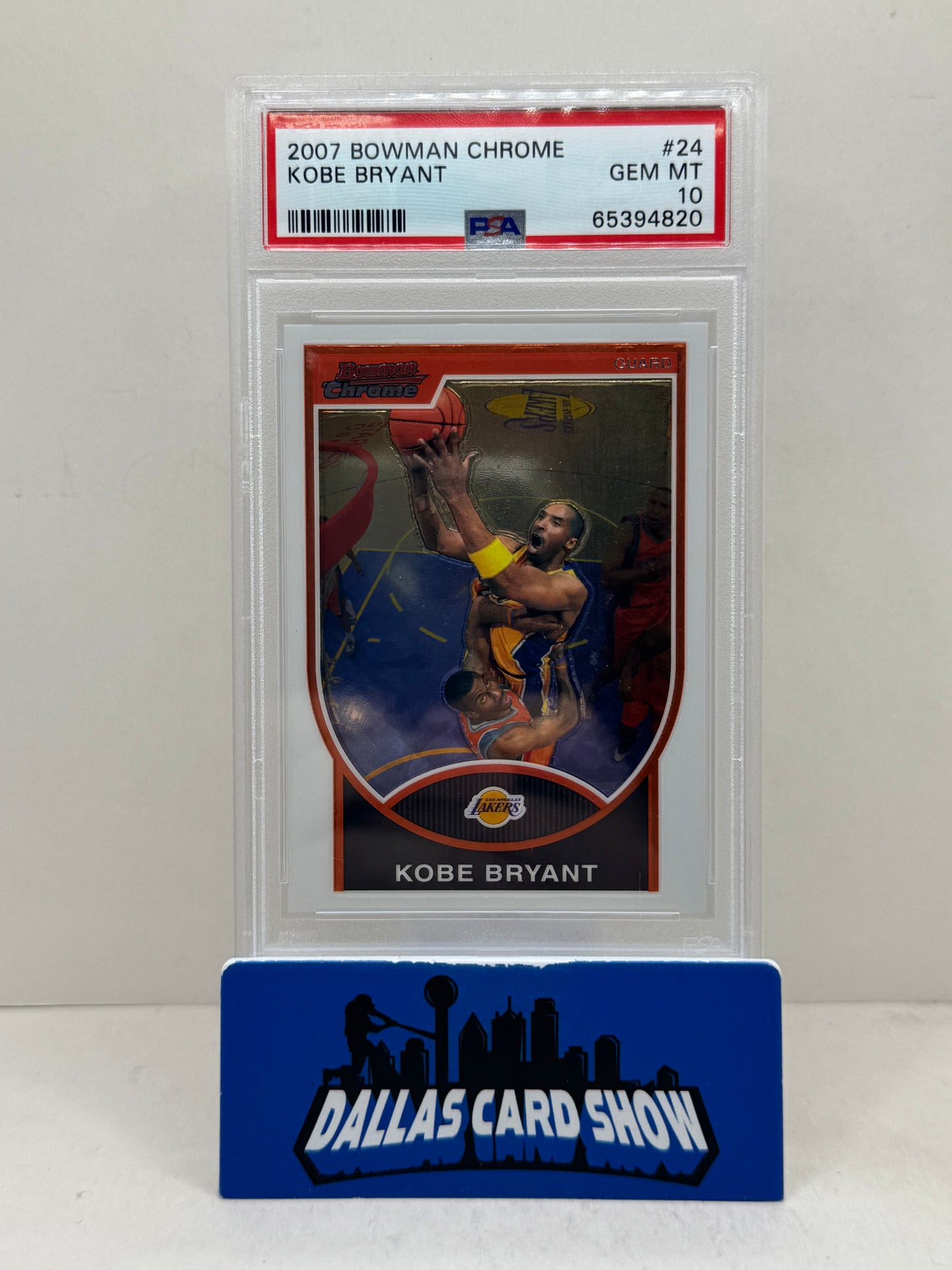 2007 Bowman Chrome Kobe Bryant 24 PSA 10