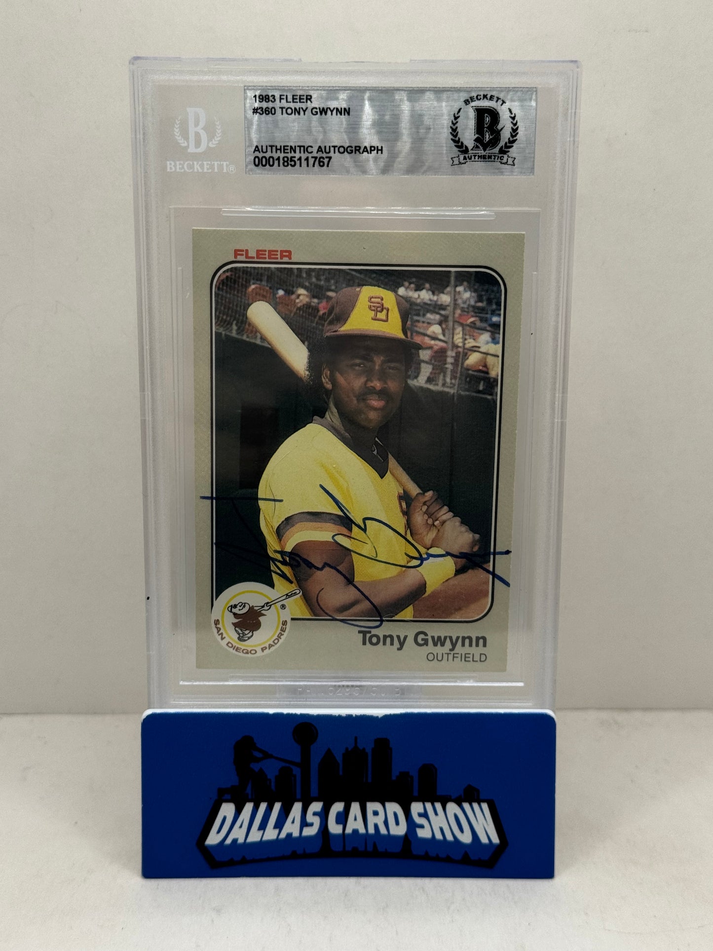 1983 Fleer #360 Tony Gwynn Rookie RC BGS Authentic