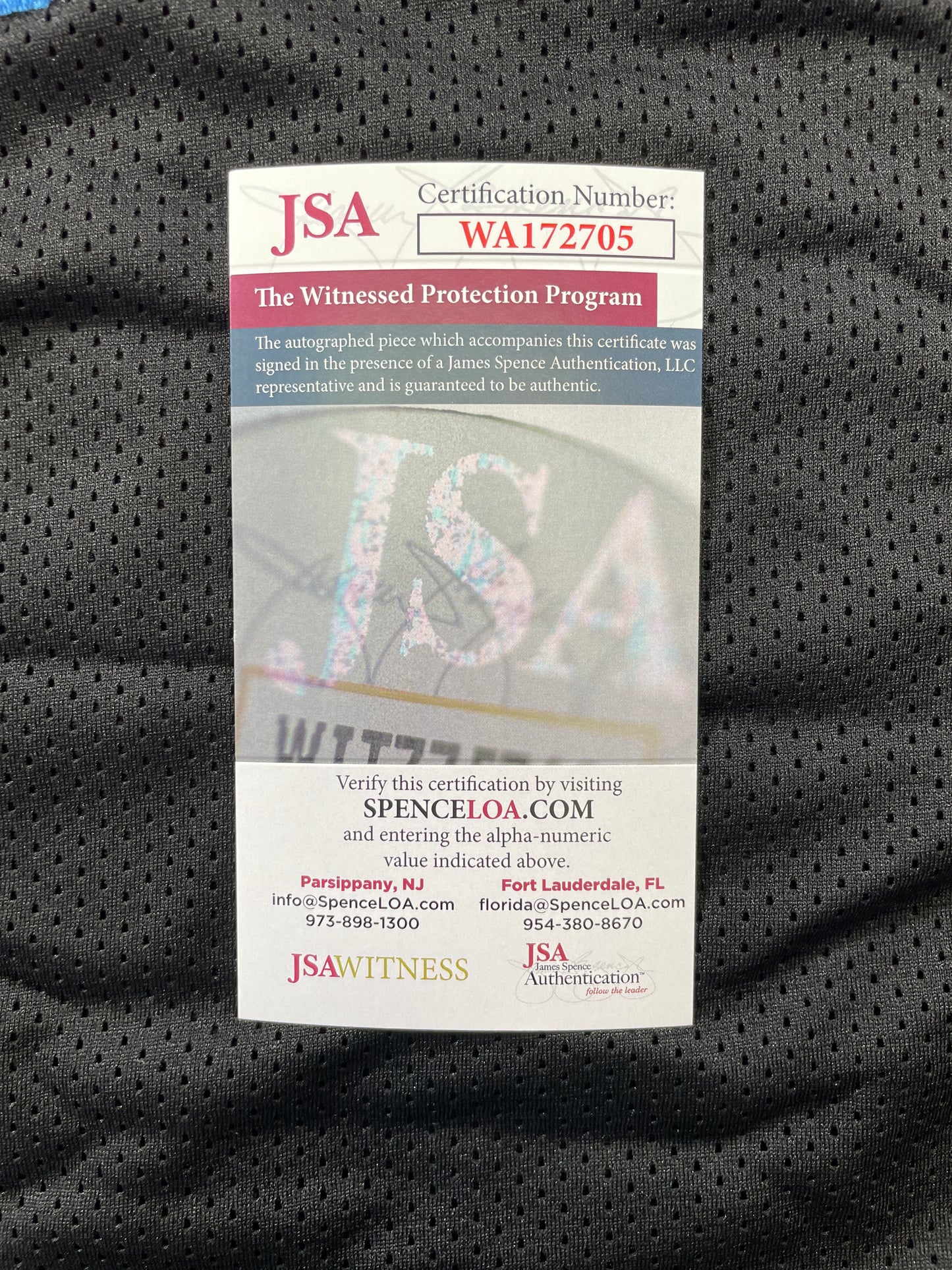 RICKY WILLIAMS VICE MIAMI DOLPHINS SIGNED JERSEY w/"Smoke Weed Everyday" JSA