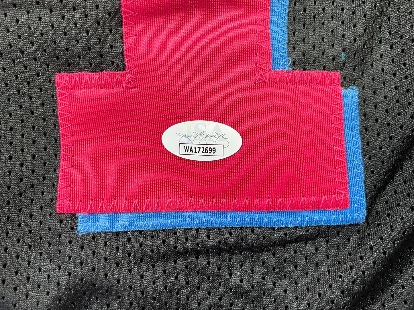 RICKY WILLIAMS VICE MIAMI DOLPHINS SIGNED JERSEY w/"Puff,Puff,Run" JSA