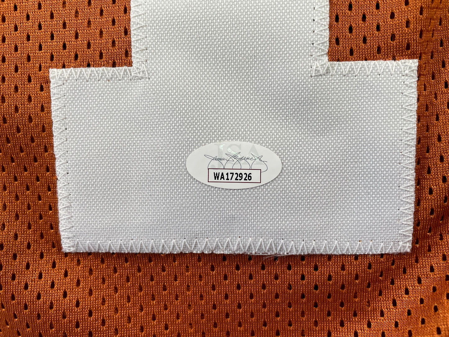 RICKY WILLIAMS TEXAS LONGHORNS SIGNED JERSEY w/"1998 Heisman" JSA