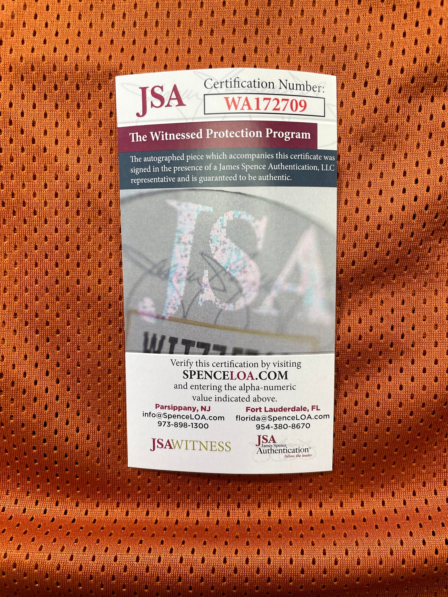 RICKY WILLIAMS TEXAS LONGHORNS SIGNED JERSEY w/"Smoke Weed Everyday!" JSA