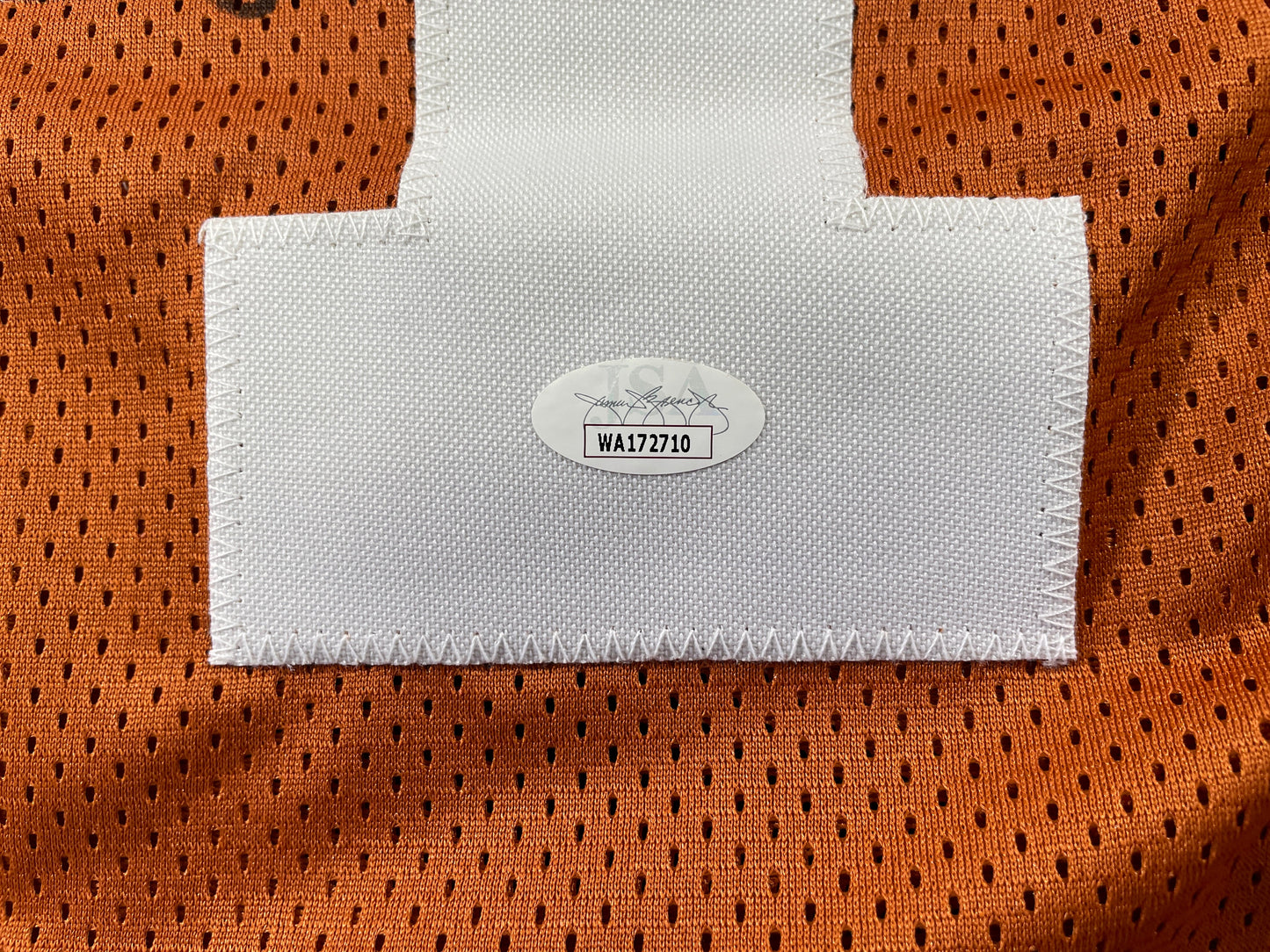 RICKY WILLIAMS TEXAS LONGHORNS SIGNED JERSEY w/"Smoking Joints & Scoring Points" JSA