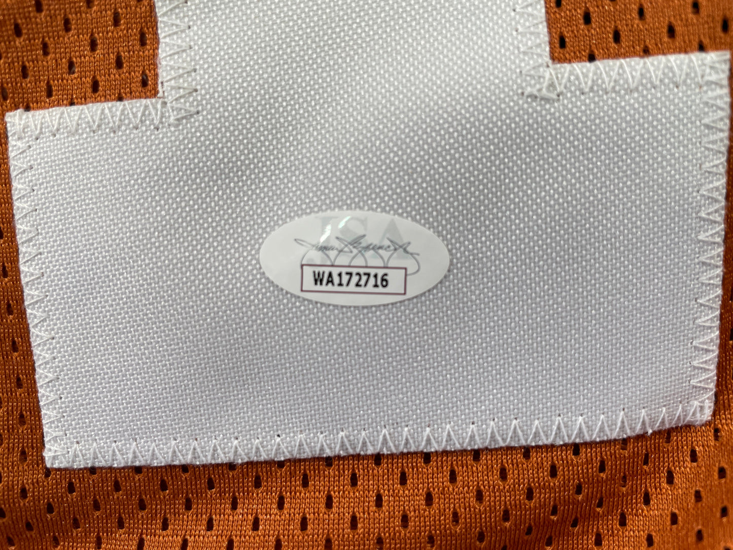 RICKY WILLIAMS TEXAS LONGHORNS SIGNED JERSEY w/"Smoke Weed Everyday!" JSA