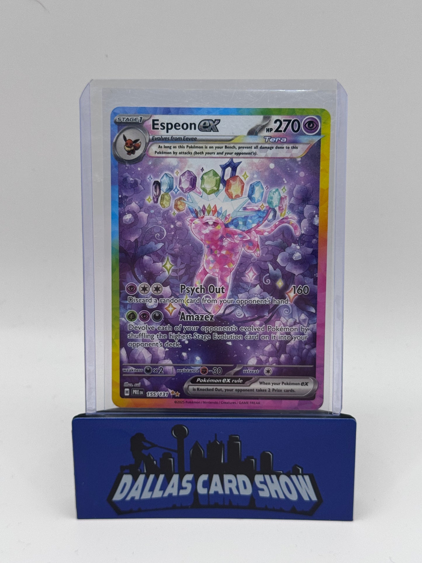 2025 Pokemon - Espeon ex (SIR) - 155/131 S&V Prismatic Evolutions
