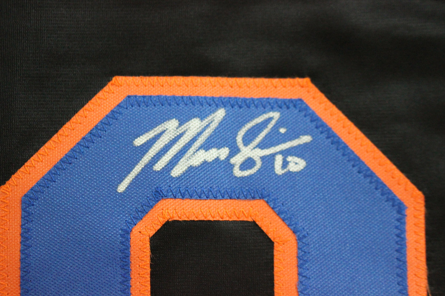 MARCUS SEMIEN NEW YORK NY METS SIGNED ALT BLACK JERSEY BAS COA