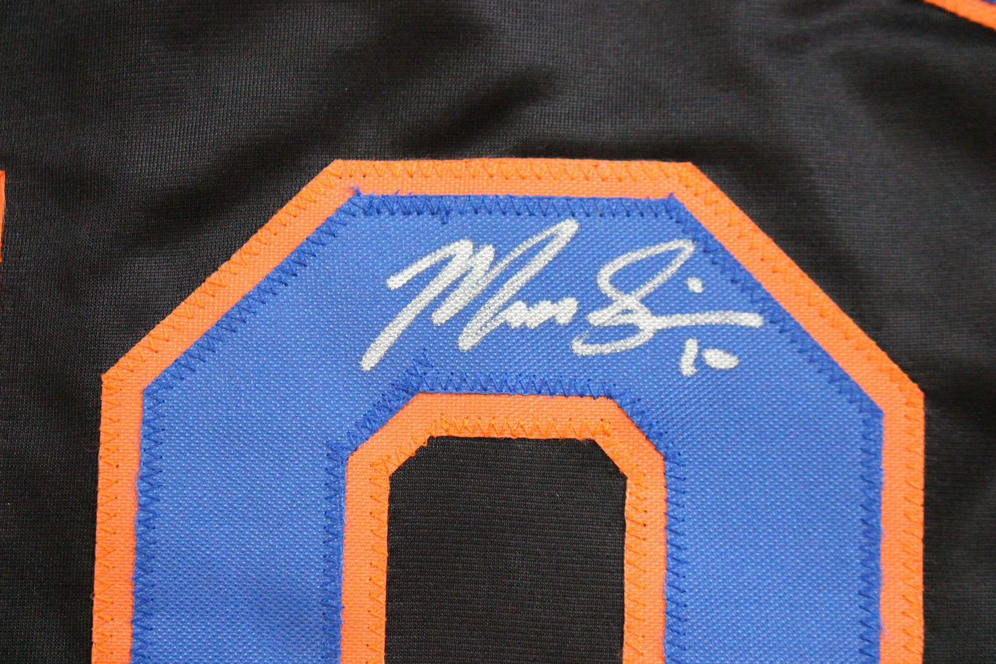 MARCUS SEMIEN NEW YORK NY METS SIGNED ALT BLACK JERSEY BAS COA
