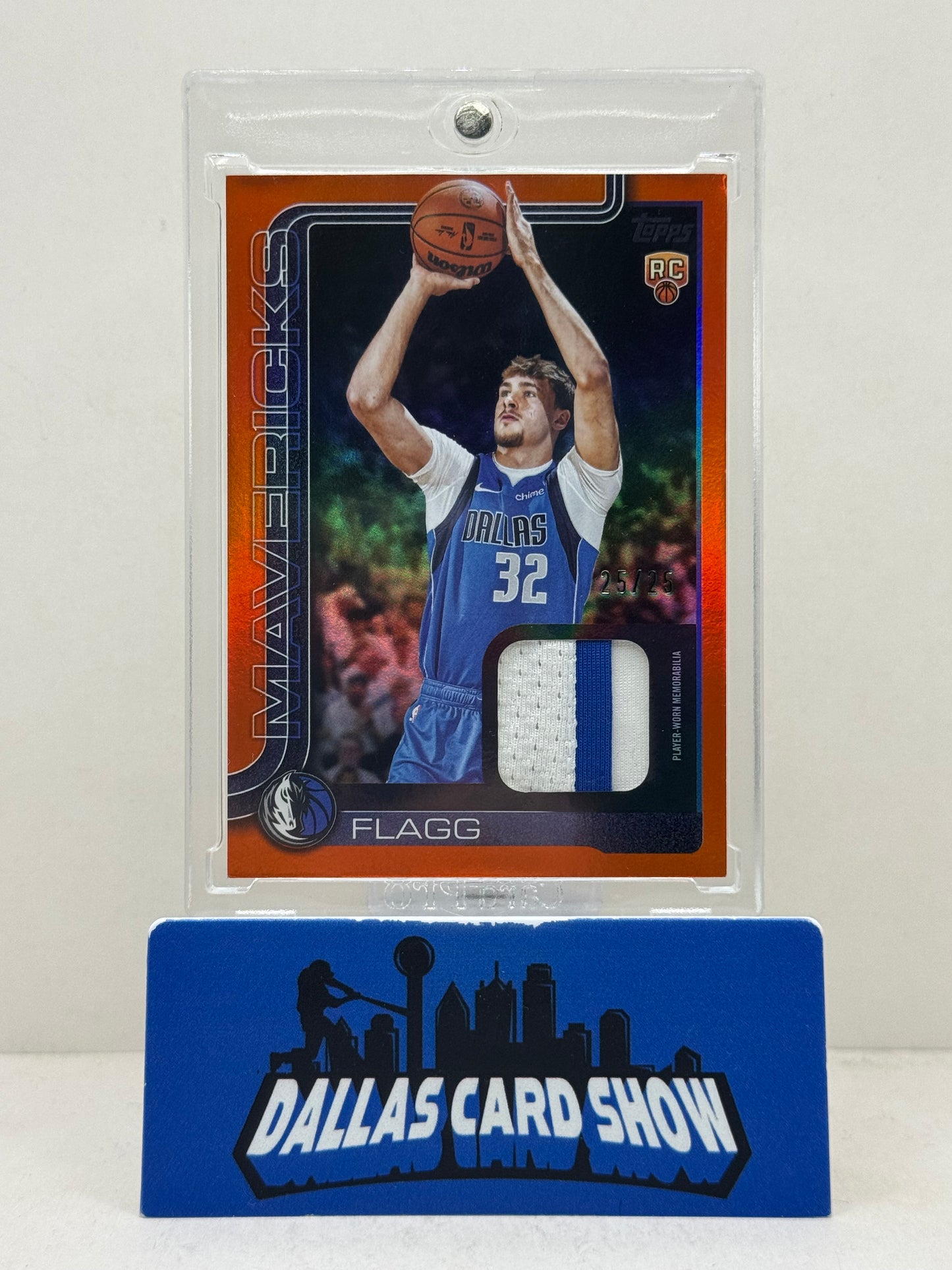 2025-26 Topps Flagship Real One Relics Orange Rainbow /25 Cooper Flagg