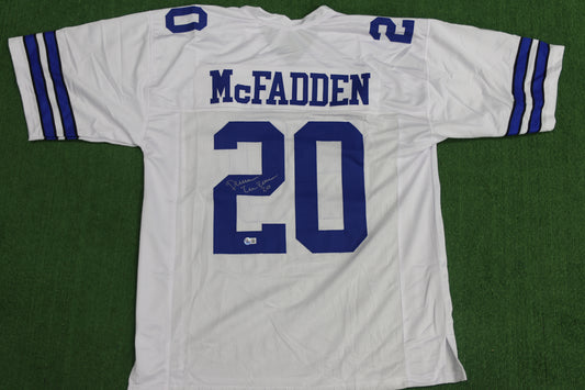 DARREN McFADDEN DALLAS COWBOYS SIGNED JERSEY Arkansas Razorbacks 3XL BAS