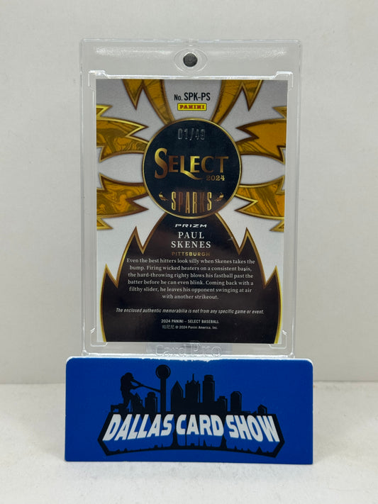 2024 Panini Select #SPK-PS Paul Skenes Sparks Relic /49